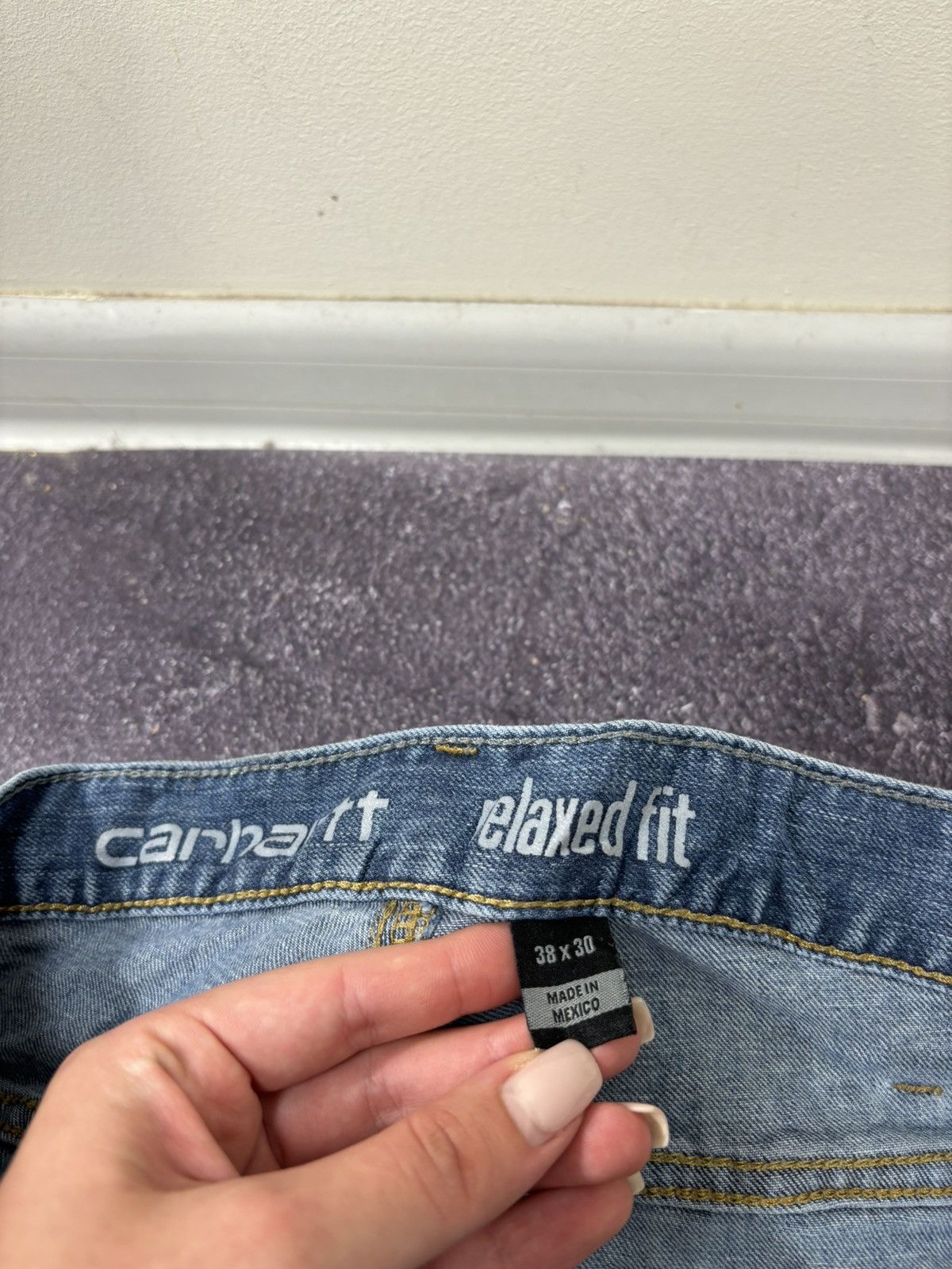 Carhartt Vintage Carhartt USA Relaxed Fit Workwear Denim Baggy Jeans Size US 38 / EU 54 - 15 Thumbnail