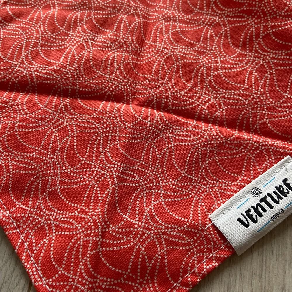 Designer Venture Dog Co Pink and White Dog Bandana Size ONE SIZE - 6 Thumbnail