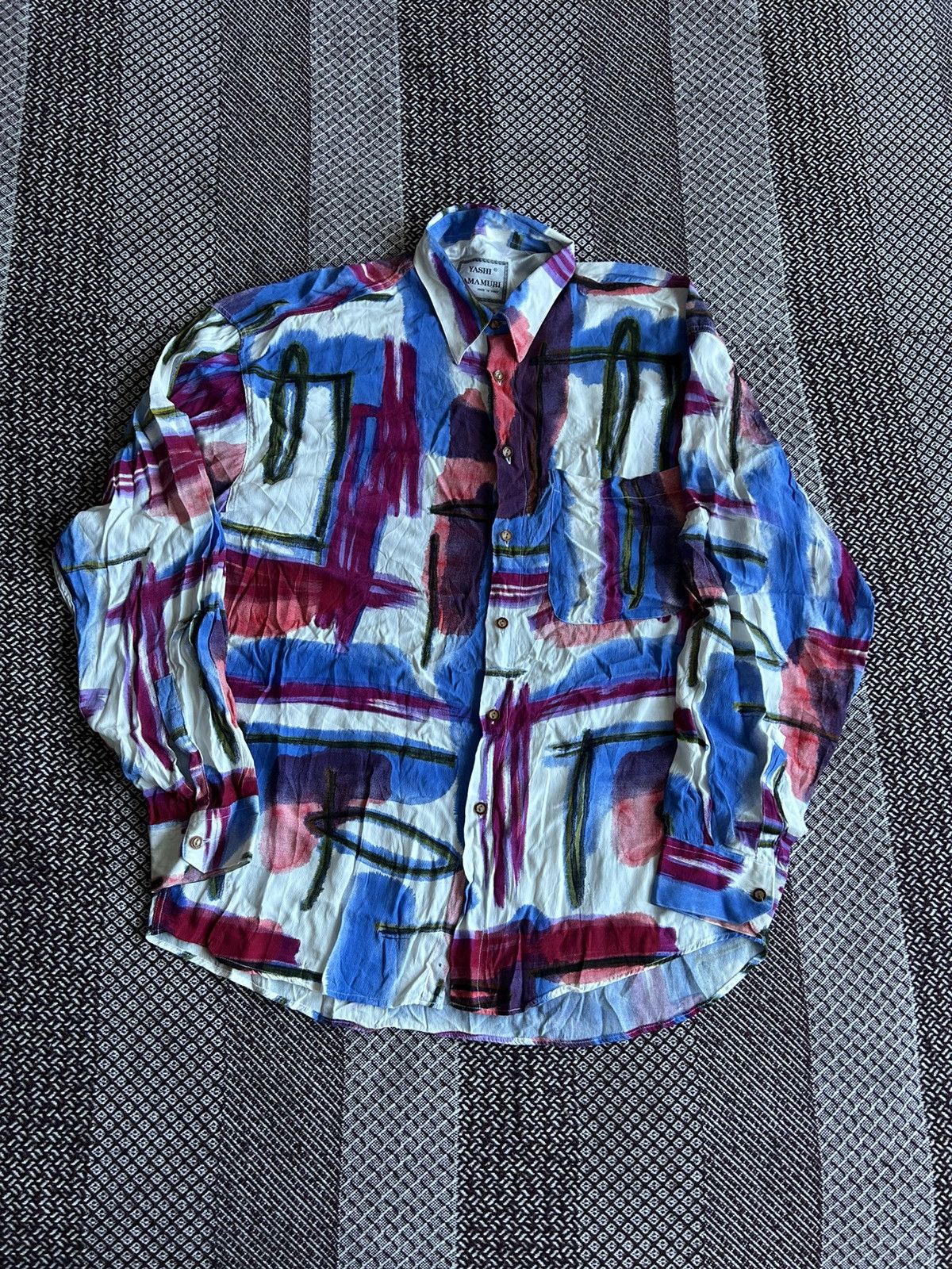 Yashi Yamamuri Vintage Yashi Yamamuri Japanese Style Shirt Mens Streetwear Size US L / EU 52-54 / 3 - 1 Thumbnail