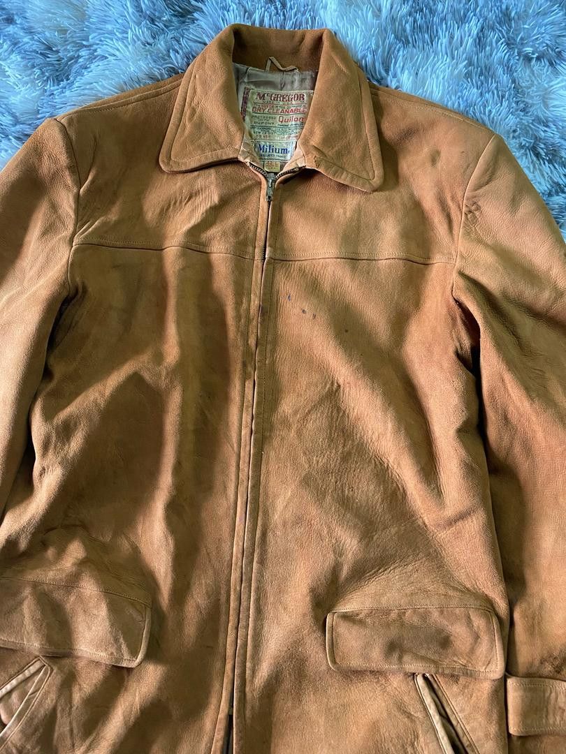 Genuine Leather Vintage Made In Usa👺 M'GREGOR SUEDE LEATHER JACKET Size US M / EU 48-50 / 2 - 2 Thumbnail