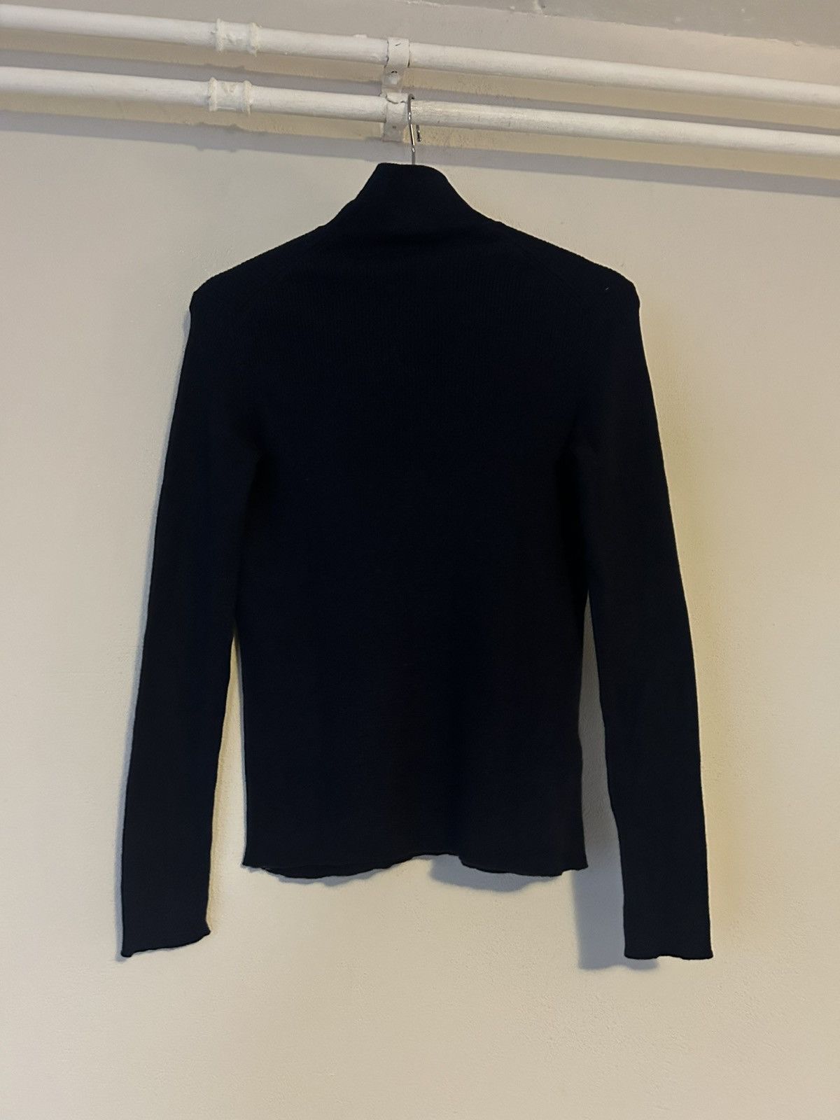 Prada Prada Milano Navy Wool Half-Zip Sweater Size XL / US 12-14 / IT 48-50 - 9 Thumbnail