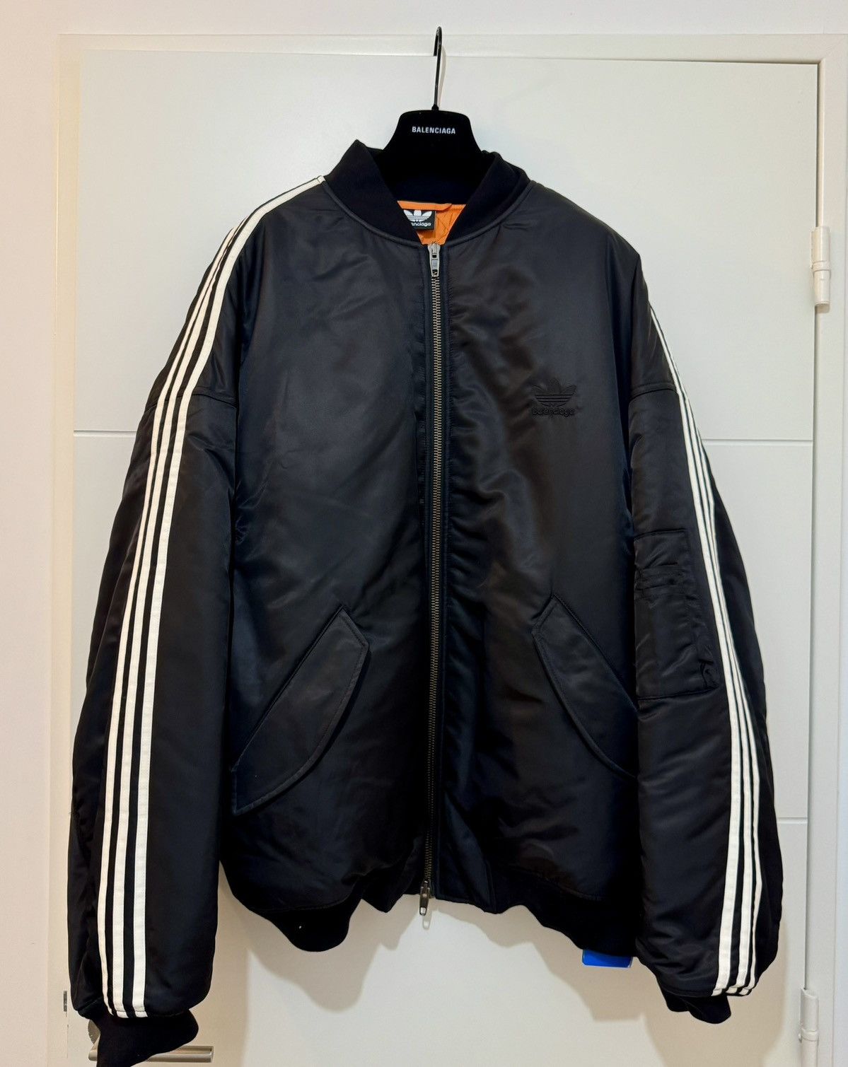 Balenciaga Balenciaga Off-shoulder Bomber dark green | Grailed