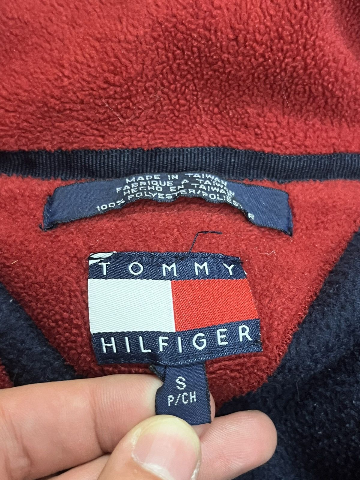 Tommy Hilfiger × Vintage Tommy Hilfiger deep pile fleece vintage streetwear hype rare Size US S / EU 44-46 / 1 - 6 Thumbnail