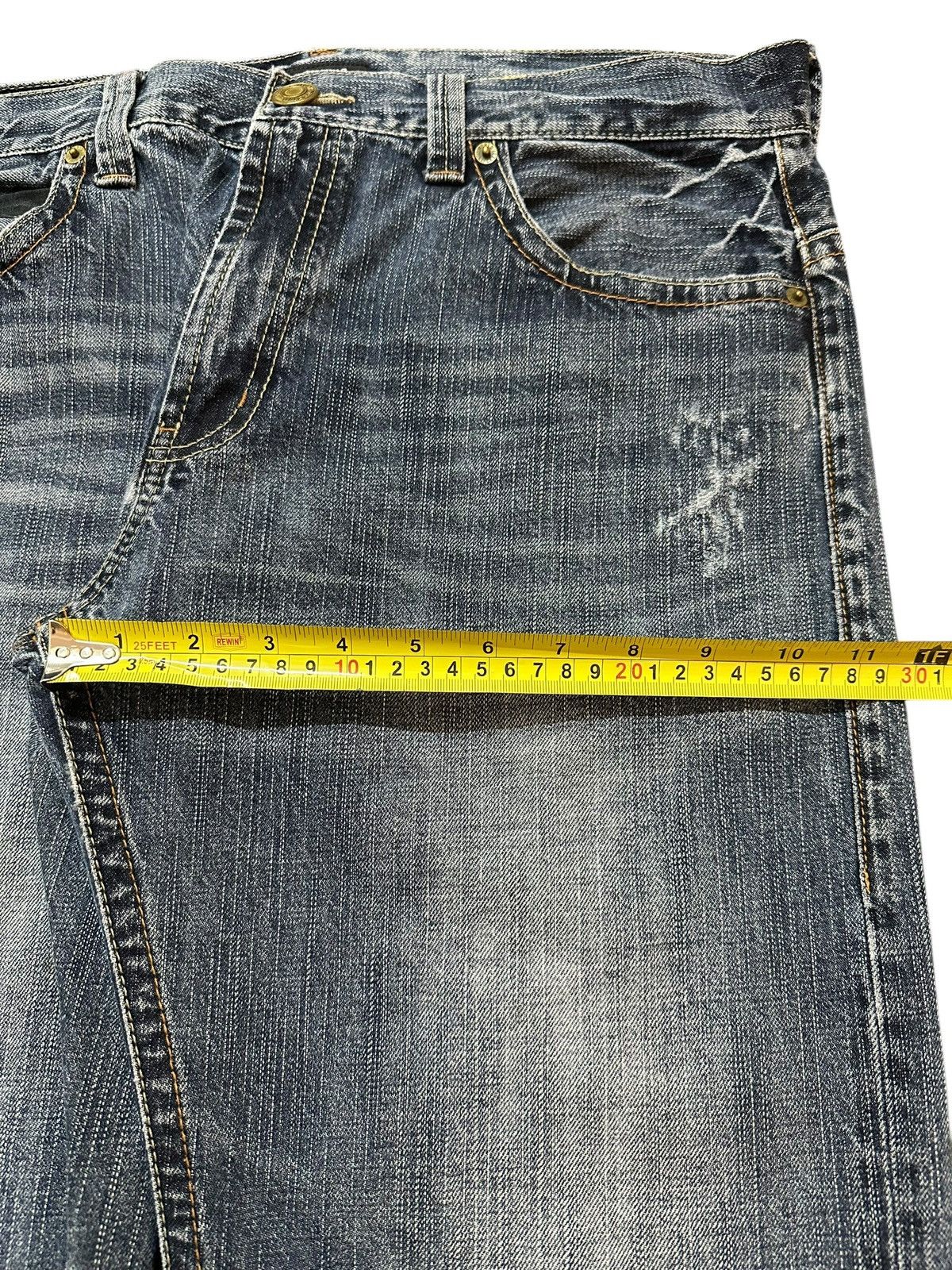 Hysteric Glamour Vintage Japanese Brand Blue Faded Wash Style Loose Jeans Size US 34 / EU 50 - 15 Thumbnail