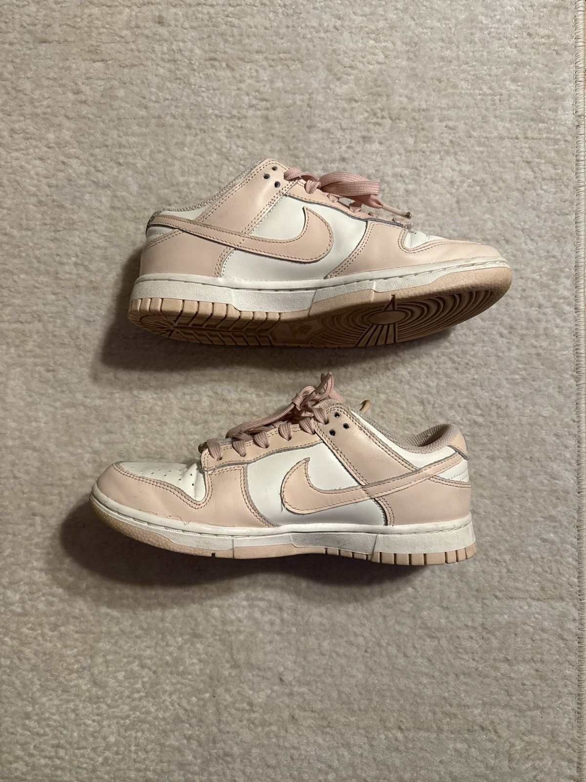 Nike Nike Dunk Low Pink/White – Gently Used Size US 7 / IT 37 - 1 Thumbnail