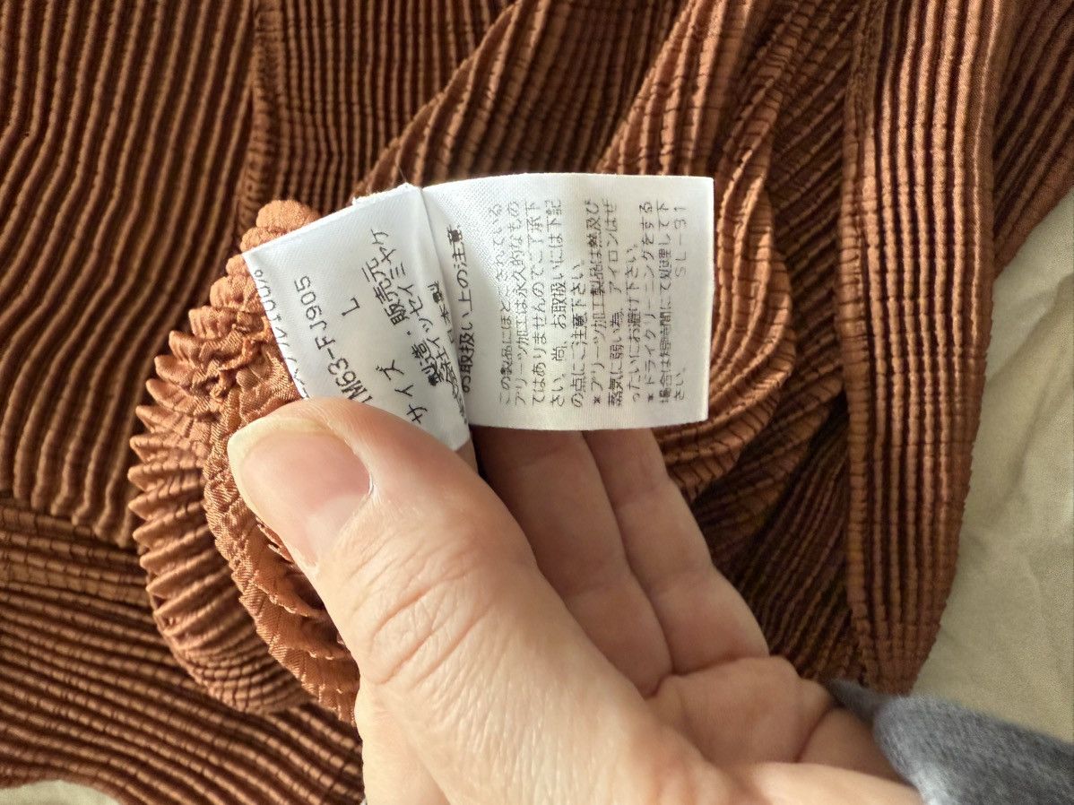 Issey Miyake ISSEY MIYAKE Pleated Copper Turtleneck Size L / US 10 / IT 46 - 8 Thumbnail