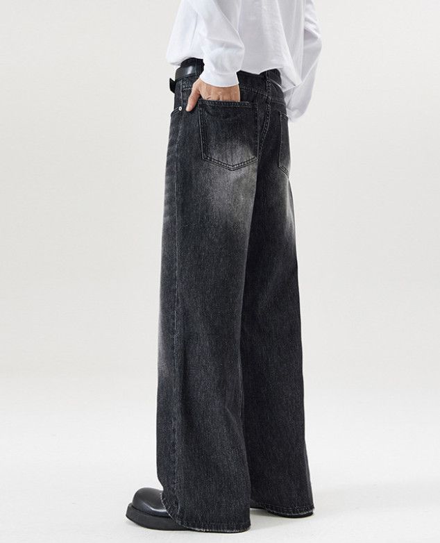 Japanese Brand Men's American high street washed distressed cleanfit jeans Size US 32 / EU 48 - 4 Thumbnail