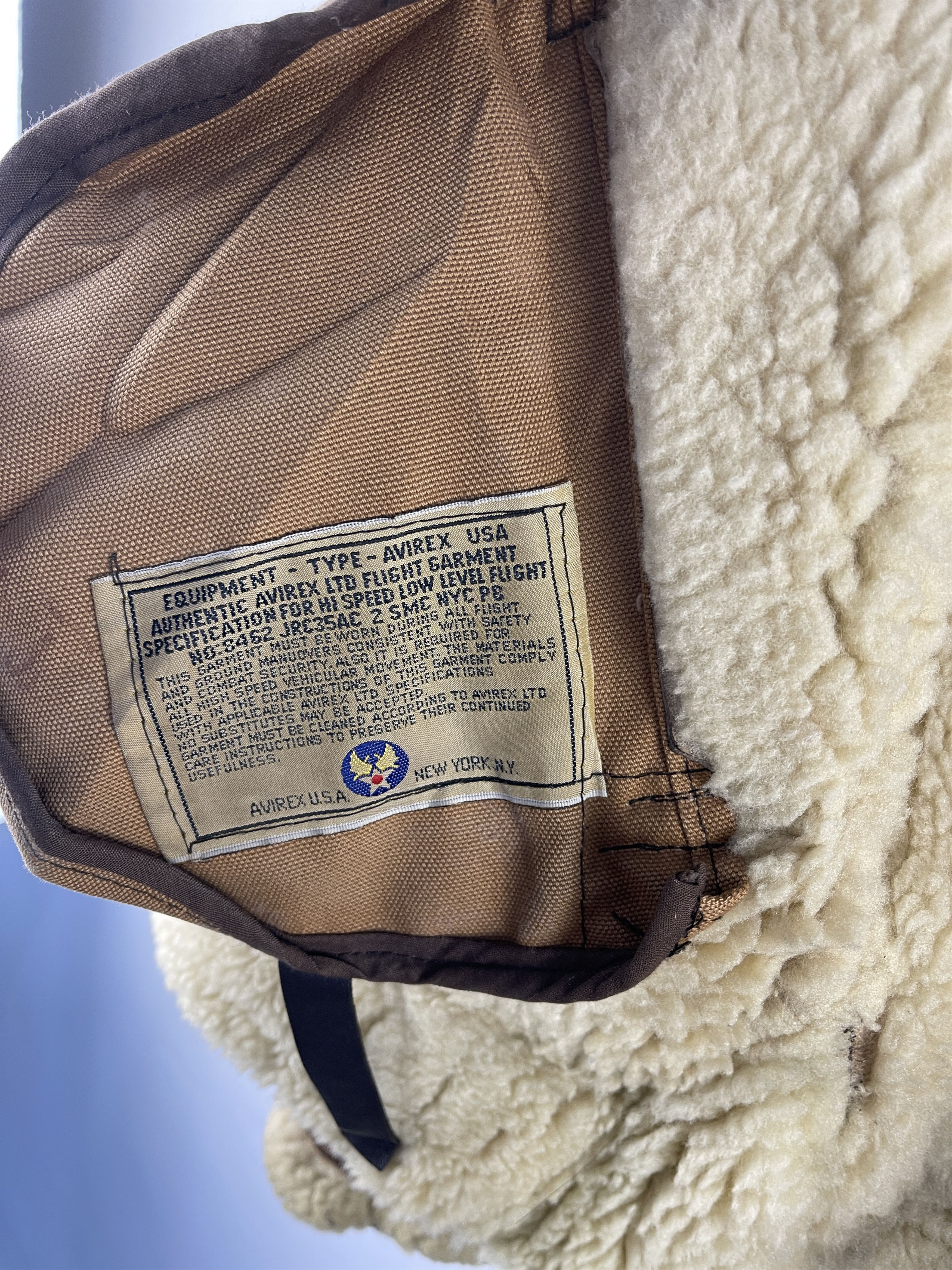 Avirex Vintage Avirex B 3 U.S Army Air Force Sheepskin Jacket Size US S / EU 44-46 / 1 - 15 Thumbnail