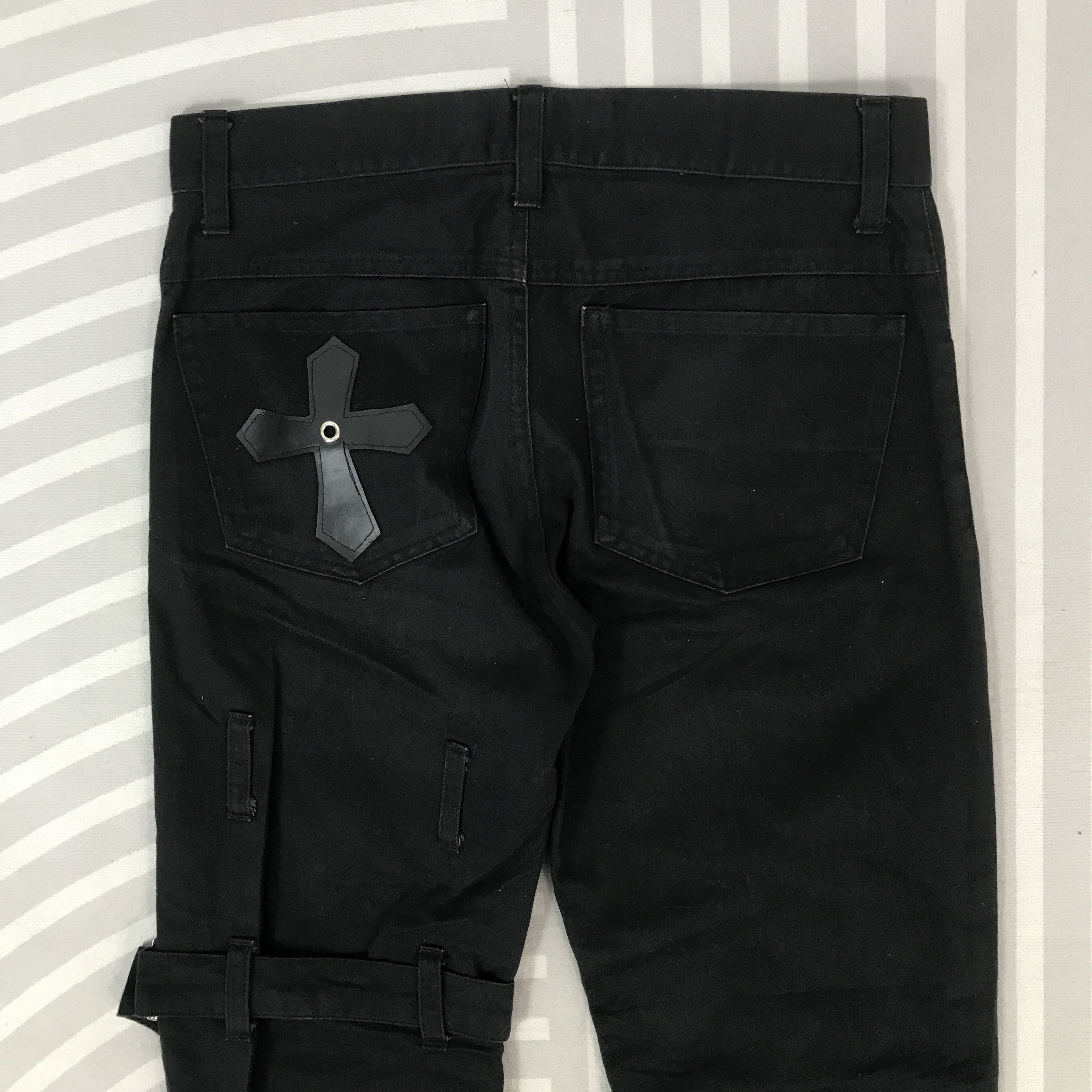 Japanese Brand Vintage Beach black Flared Pants bondage style Size US 30 / EU 46 - 5 Thumbnail