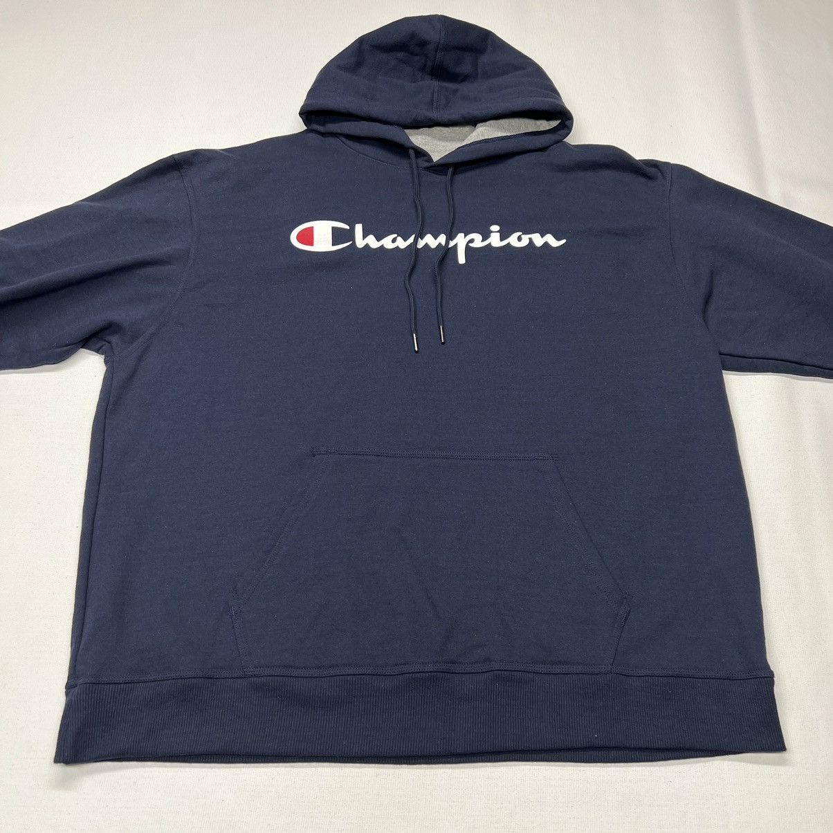 Champion NEW Champion Hoodie Sweatshirt Blue Logo Pocket Sweater Size US XXL / EU 58 / 5 - 2 Thumbnail