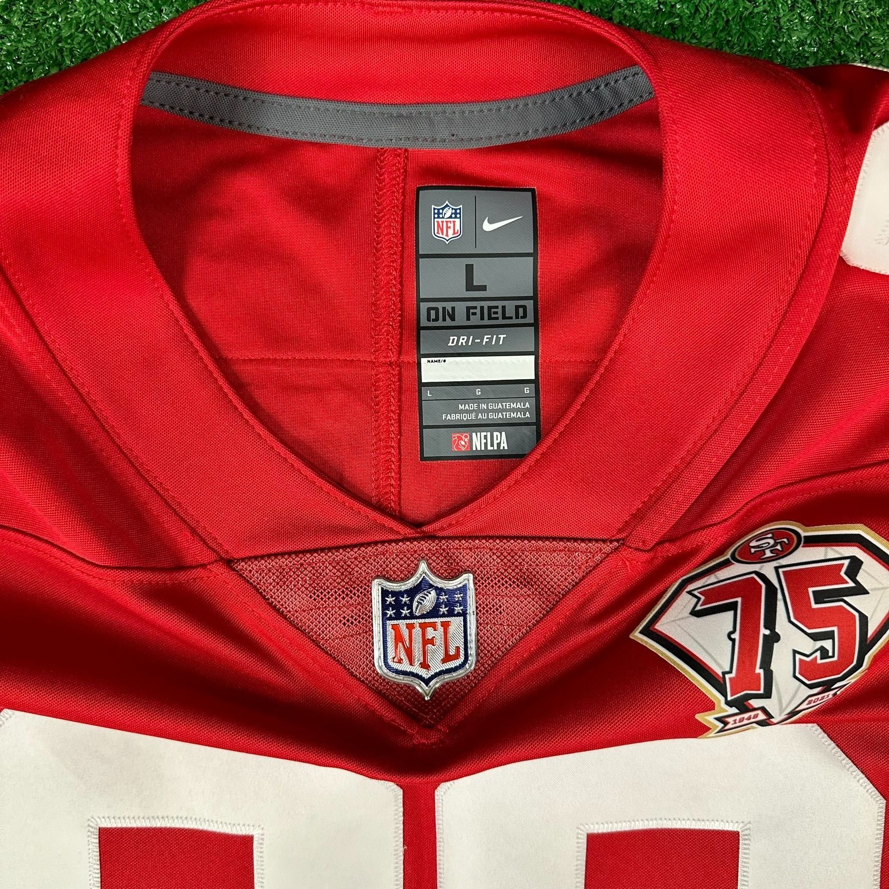 NFL Jerry Rice #80 San Francisco 49ers 75th Anniversary Red Jers Size US L / EU 52-54 / 3 - 5 Thumbnail
