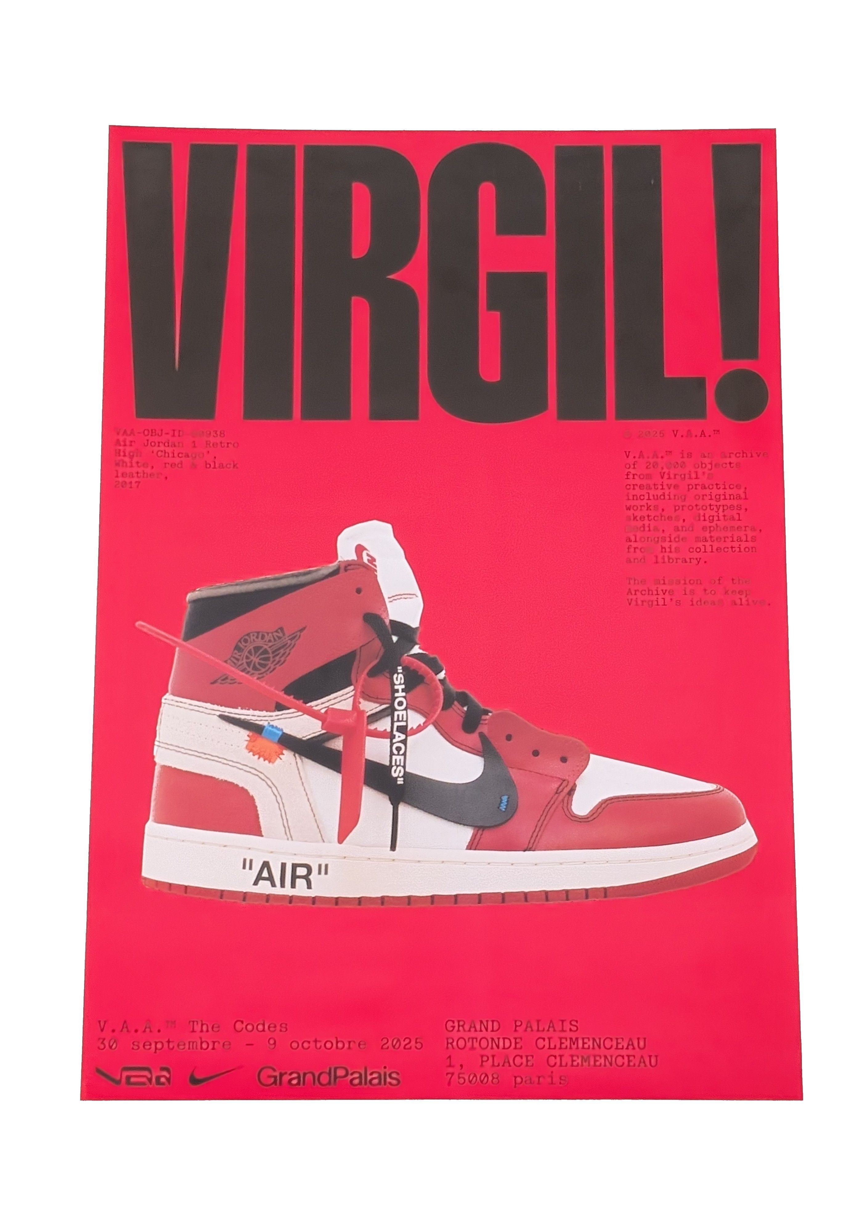 Off-White Virgil Abloh Poster Off-White Air Jordan 1 Chicago Colette Size ONE SIZE - 1 Thumbnail