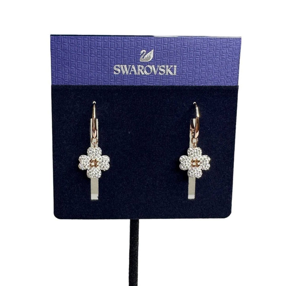 Swarovski Swarovski Latisha drop earrings Flower, White, Rose gold Size ONE SIZE - 2 Thumbnail
