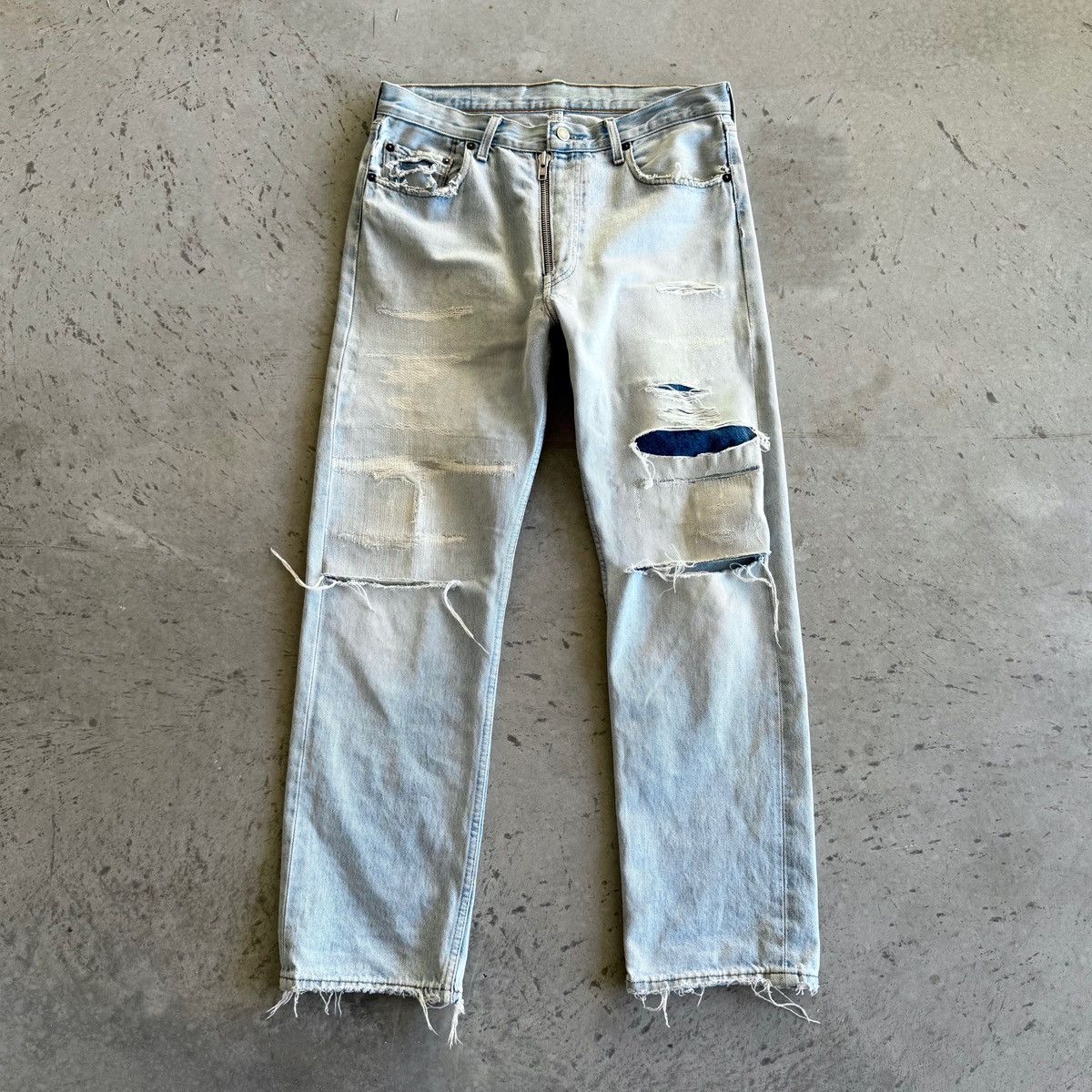 Maison Margiela Maison Margiela Artisanal Exposed Zipper Jeans Size US 33 - 2 Thumbnail