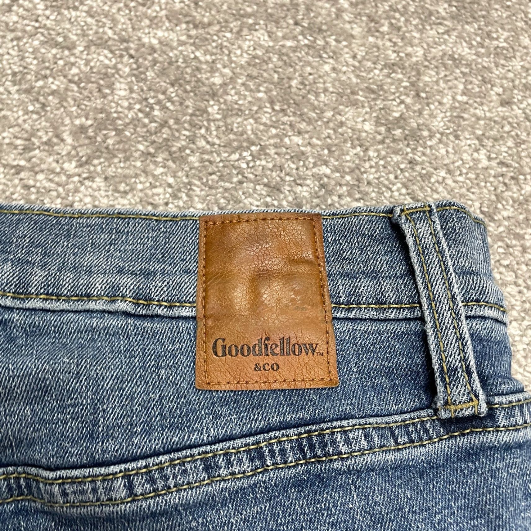 Vintage Goodfellow & Co Slim Fit Denim Jeans 30x30 Blue Medium Wash Casual Mens Size US 30 / EU 46 - 5 Thumbnail