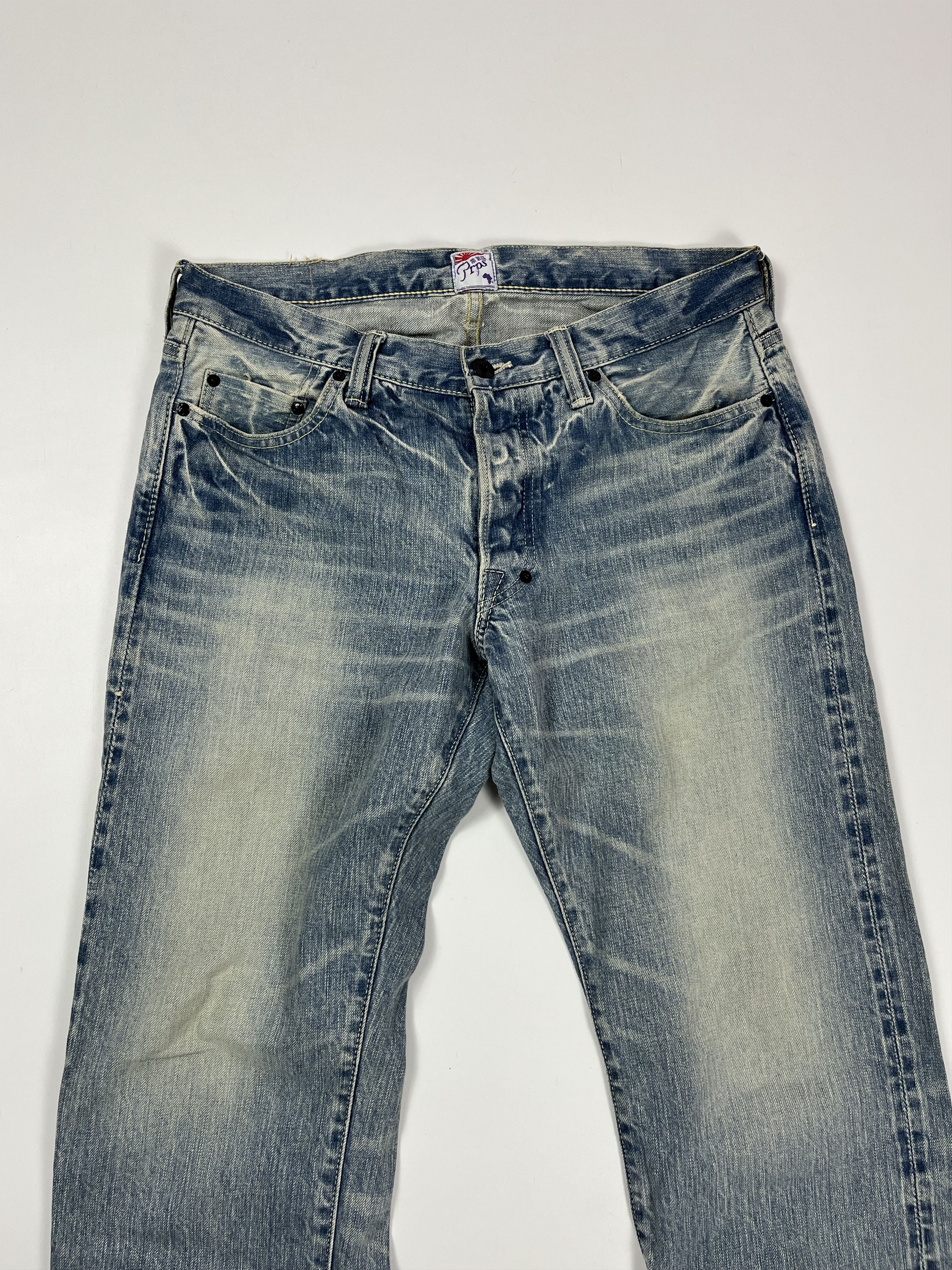 Prps Prps Japan Denim Jeans Selvedge Size W33 L34 Distressed Size US 33 - 2 Thumbnail