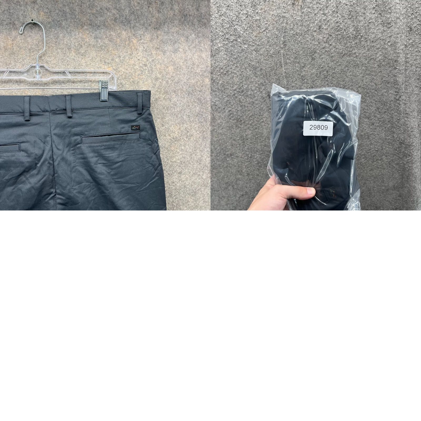 Vintage Greg Norman Shorts Mens 38 Black Chino Flat Front Golf Stretch Knit casual VINTAGE? No Size US 38 / EU 54 - 8 Thumbnail