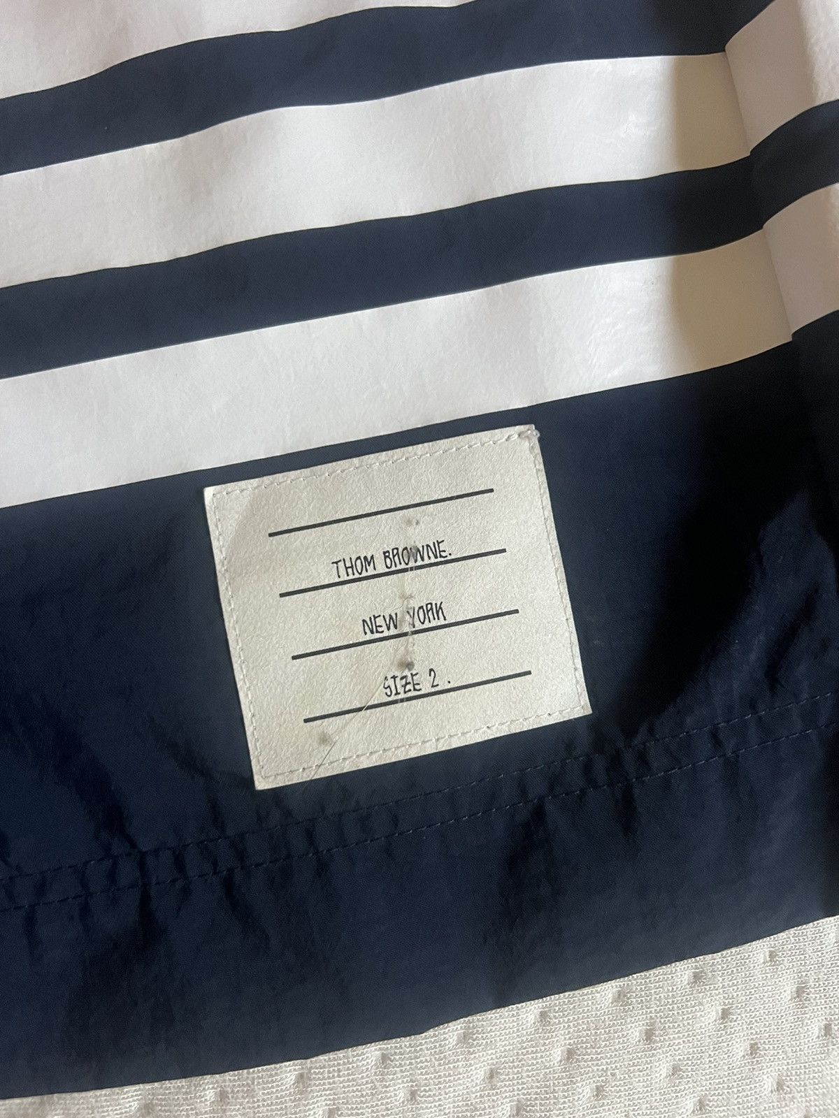 Thom Browne Thom Browne Classic Board Shorts w/ 4 Bar Print Size US 31 - 3 Thumbnail