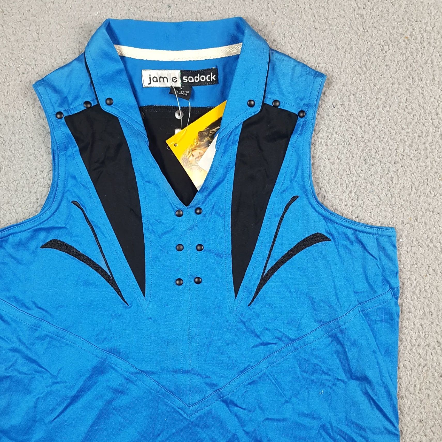 Vintage VINTAGE Golf Tank Top Shirt PS Jamie Sadock Blue 90s Retro Outdoor Sports Women Petite Small P T Shirt Size S / US 4 / IT 40 - 3 Thumbnail