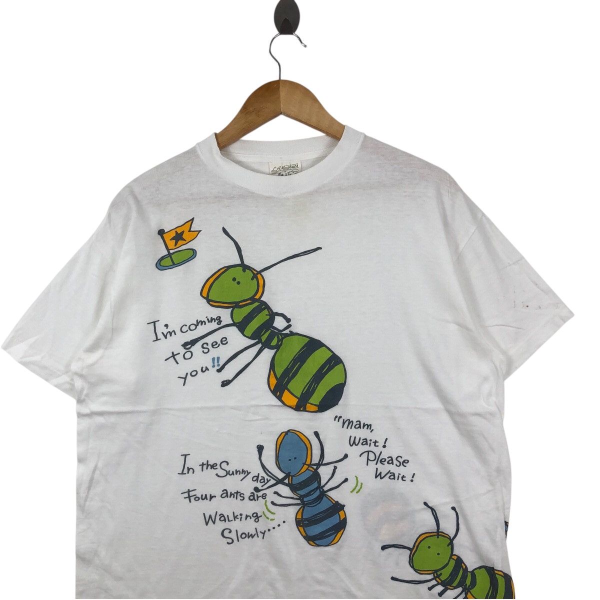 Vintage Vintage 90s Ant Fullprint Art Tee Shirt LA Mashues Tag sizeM Size US M / EU 48-50 / 2 - 2 Thumbnail