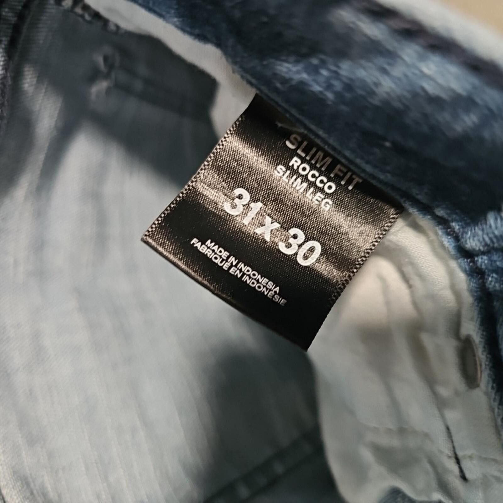 Express Express Jeans Slim Fit Rocco Slim Leg Jeans 31x30 Size US 31 - 3 Thumbnail