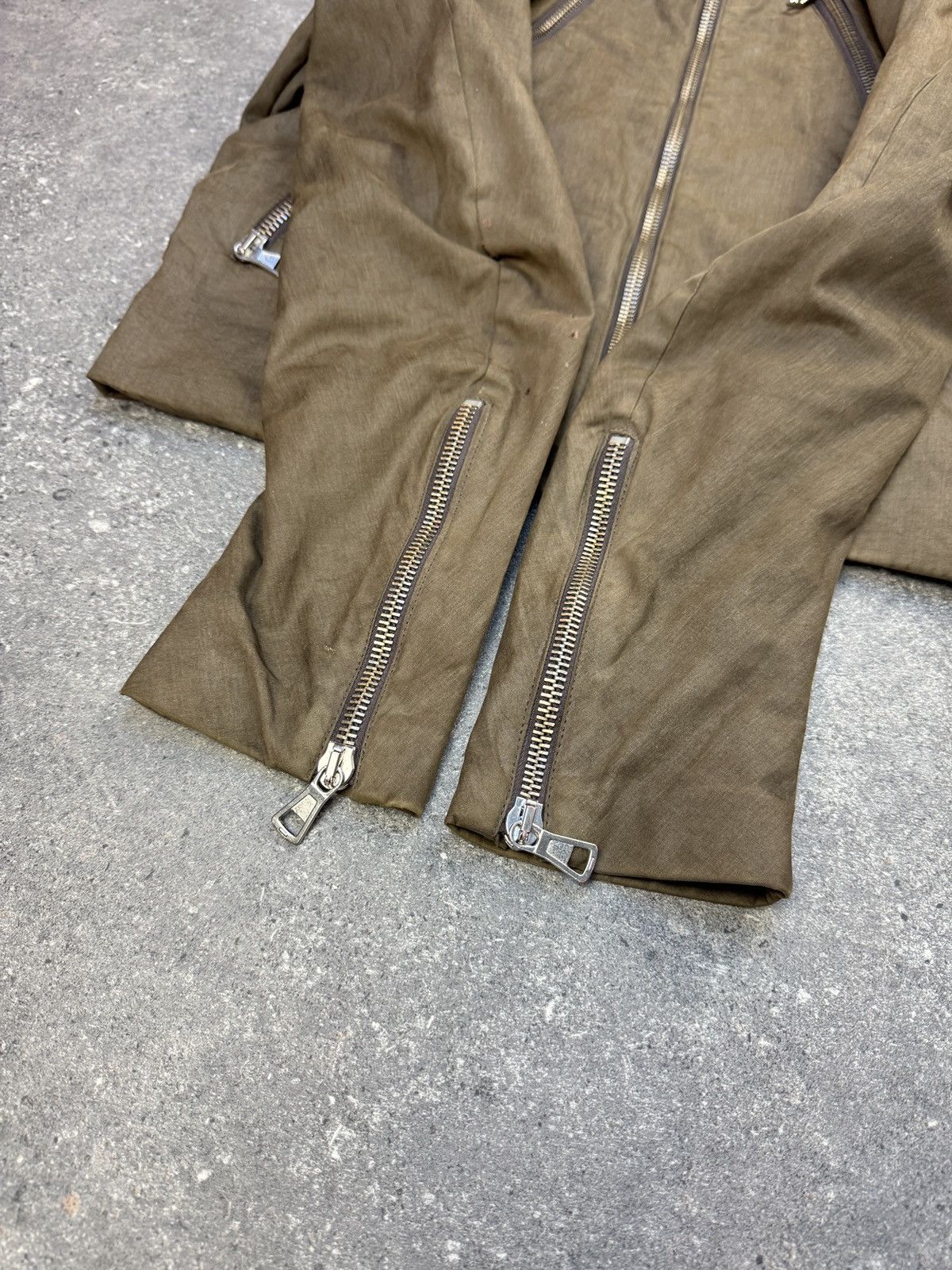Maison Margiela Maison Martin Margiela SS03 5 Zips Waxed Coton Biker Jacket Size US L / EU 52-54 / 3 - 20 Thumbnail