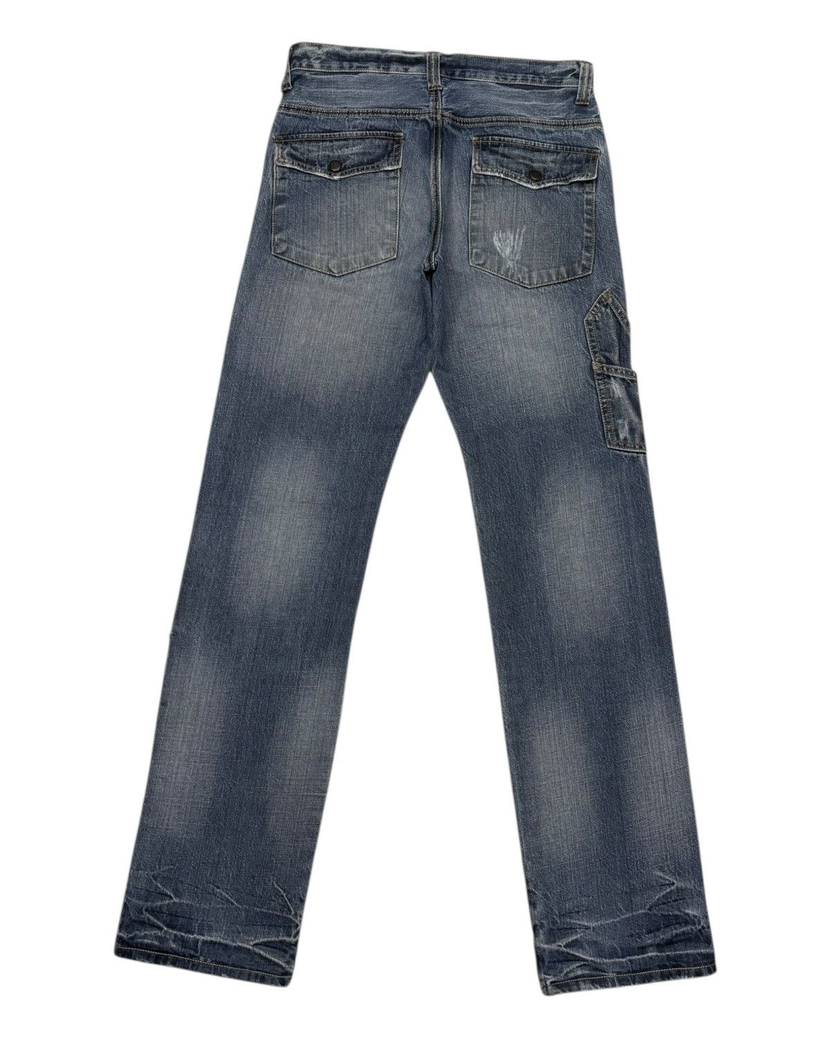 Japanese Brand × Kapital Vintage Double Knee Jeans Multi Pocket Free Gate Distressed Size US 30 / EU 46 - 8 Thumbnail