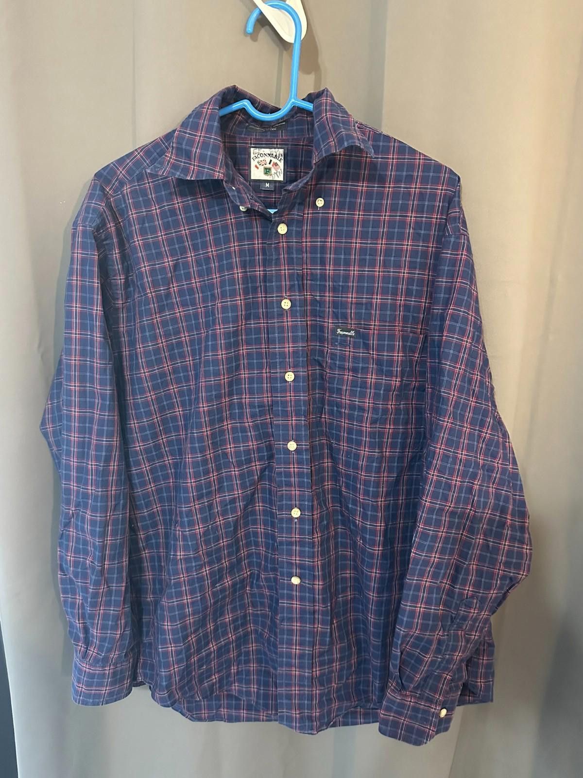 Faconnable Faconnable Plaid dress Shirt M Size 38R - 1 Thumbnail