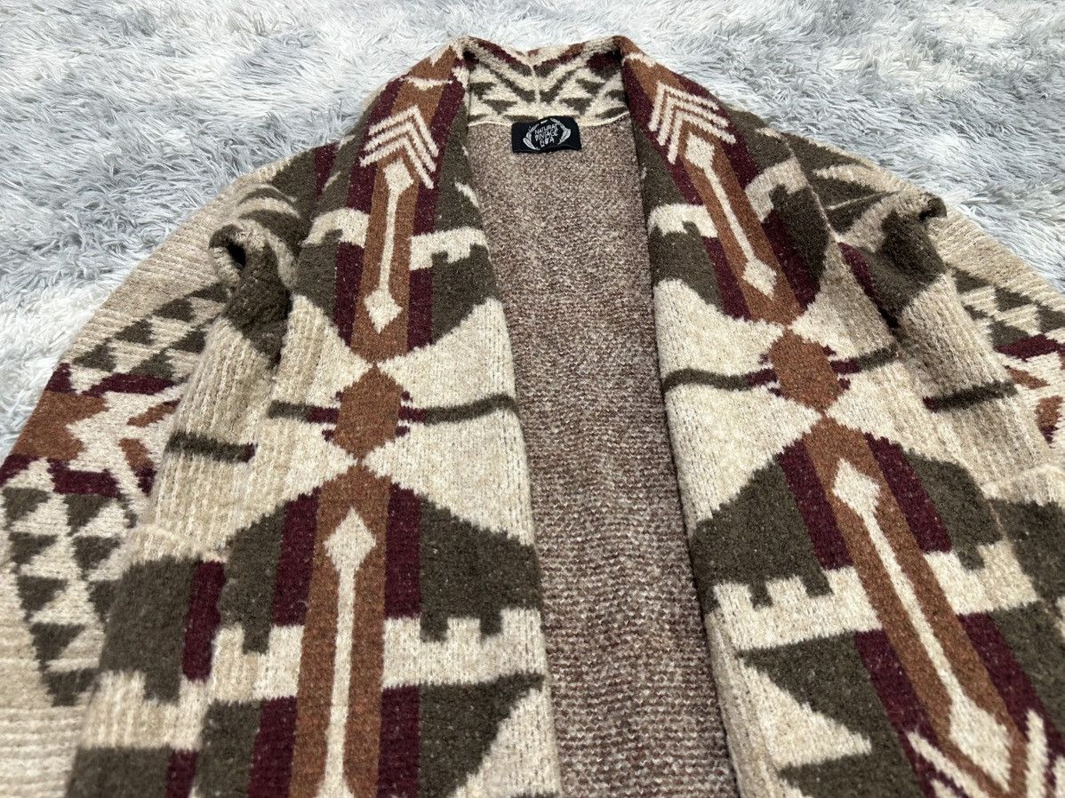 GOA 🔥Y2K Archived Goa Aztec Long Cardigan Shawl Collar Size US XL / EU 56 / 4 - 3 Thumbnail