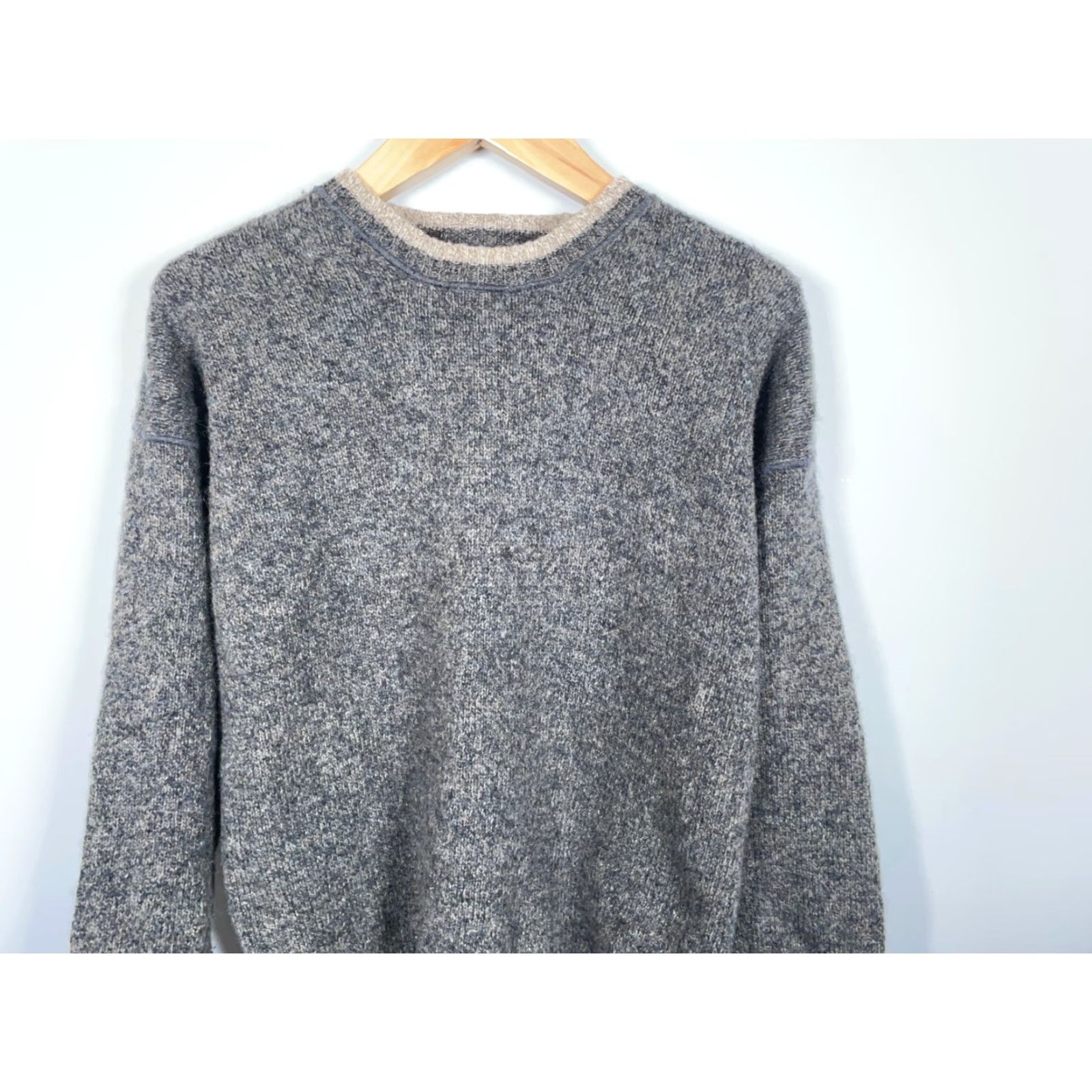 Vintage Woolrich Wool Blend Sweater Men's Large Charcoal Gray Crewneck Midweight Sweater Size US L / EU 52-54 / 3 - 4 Thumbnail