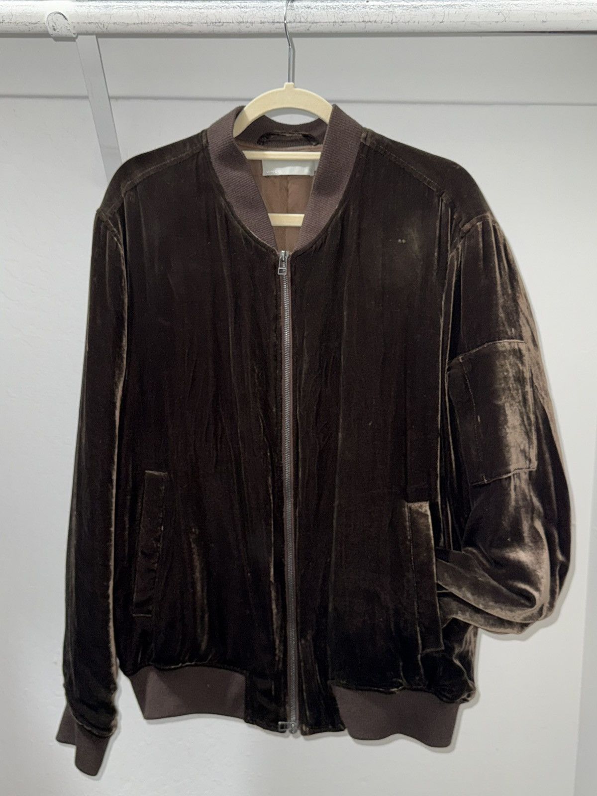 Vince Vince Suede Bomber Jacket in Brown Size US L / EU 52-54 / 3 - 2 Thumbnail