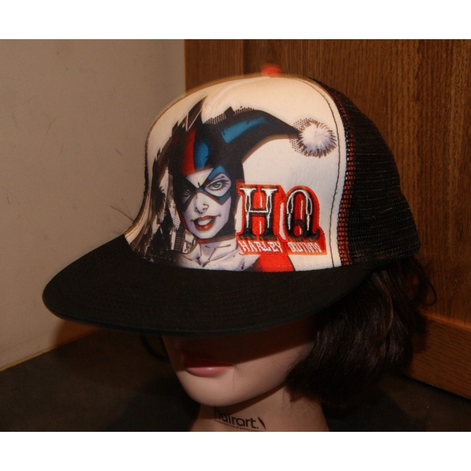 DC Comics DC Comics Harley Quinn Mens Snap Hat Trucker Flat Bill Cap Size ONE SIZE - 2 Thumbnail