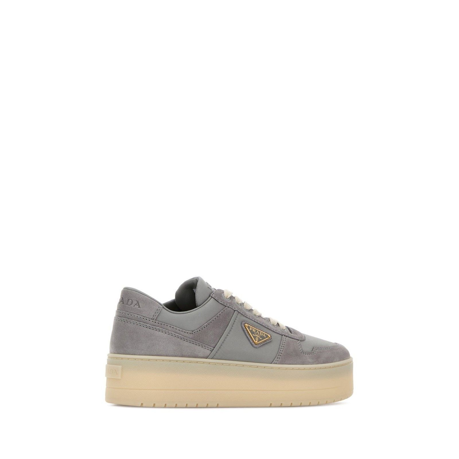Prada PRADA Downtown Bold $1150 Gray Sneakers New & Authentic (Wom Size US 7.5 / IT 37.5 - 3 Thumbnail
