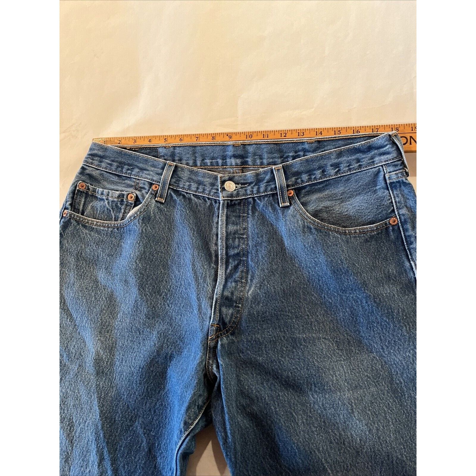 Levi's Levi’s VTG 501 Jeans 36x29 Fit Blue Denim Cotton Button Fly Size US 36 / EU 52 - 3 Thumbnail