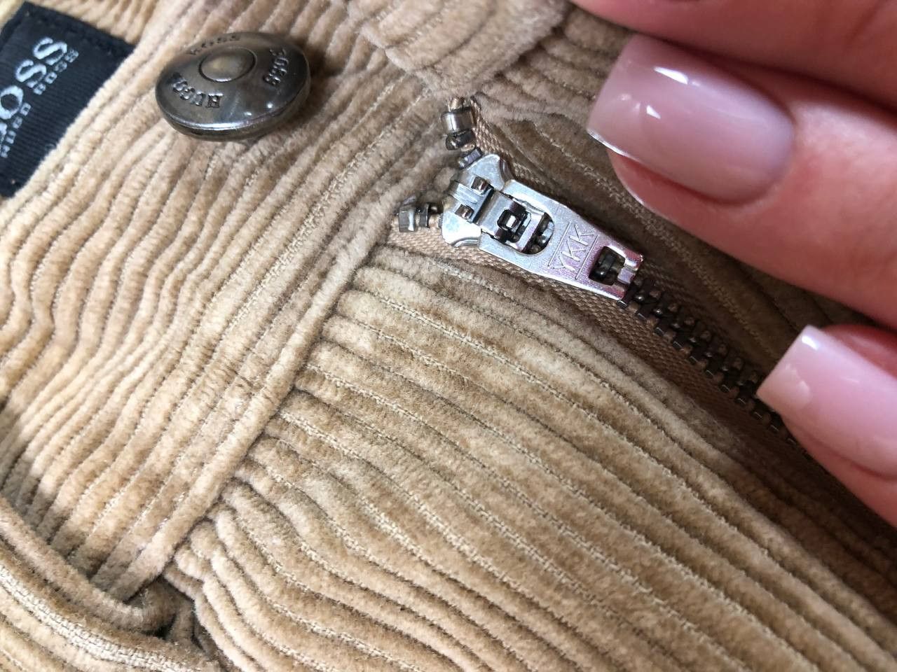 Hugo Boss × Japanese Brand Dirty Painted Distressed Thrashed Faded Baggy Jeans Y2K Size US 32 / EU 48 - 5 Thumbnail