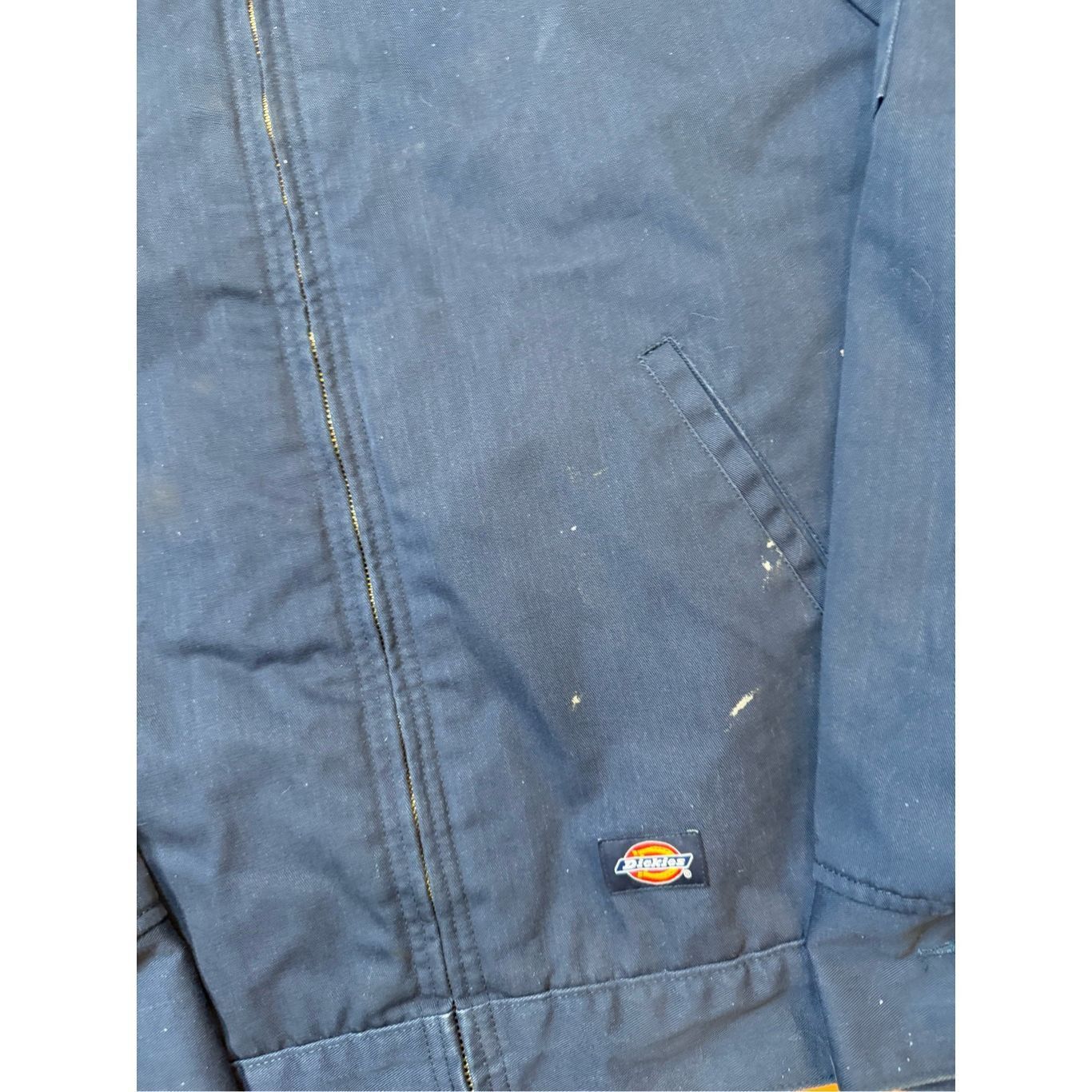 Dickies Dickies Quilted Polyester Detroit Style Zip Up Jacket Navy Size L Collared Navy Size US L / EU 52-54 / 3 - 2 Thumbnail
