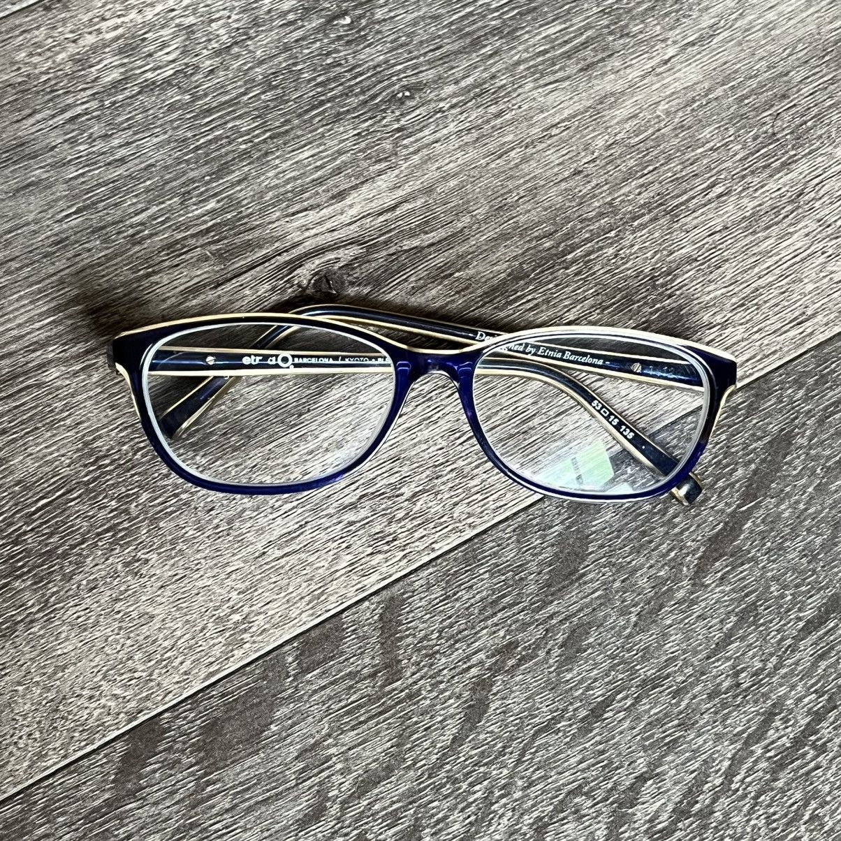Etnia Barcelona Etnia Barcelona Kyoto Blue Brown Cat Eye Frame Glasses BLBR Size ONE SIZE - 1 Thumbnail