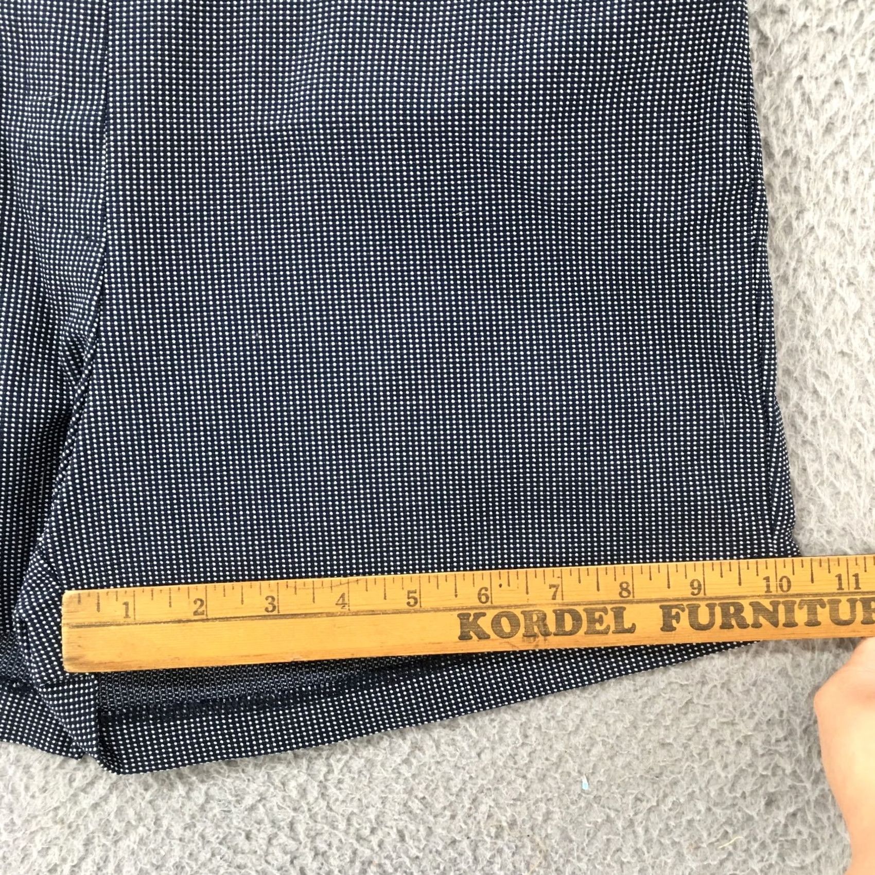 Vintage Tribal High Waist Shorts Womens 10 Black Dotted Flat Front Pull On Casual Size 32" / US 10 / IT 46 - 5 Thumbnail