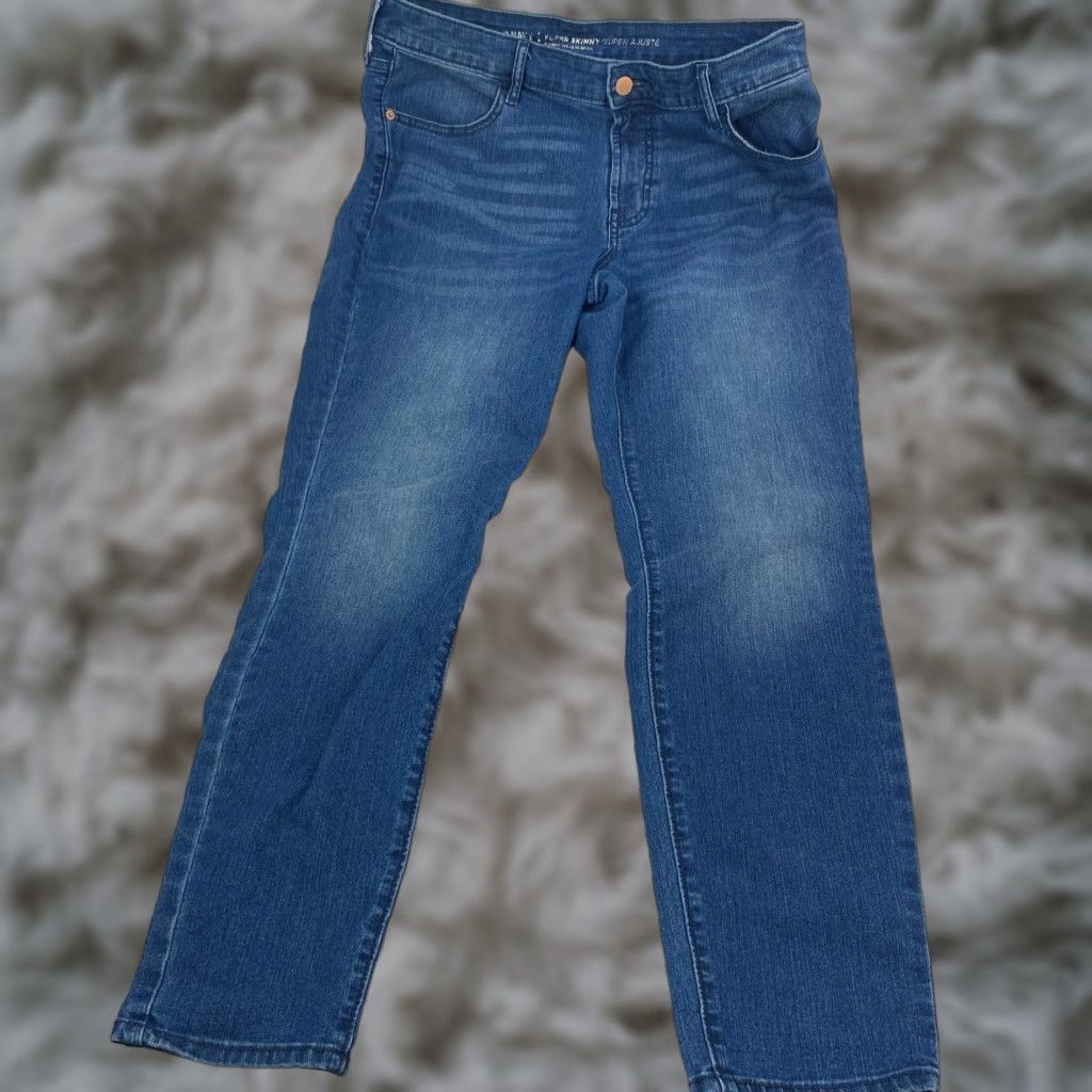 Old Navy Old Navy Womens Mid-Rise Skinny Jeans Denim Medium Wash Blue 32 XS-? Size 32" / US 10 / IT 46 - 1 Thumbnail