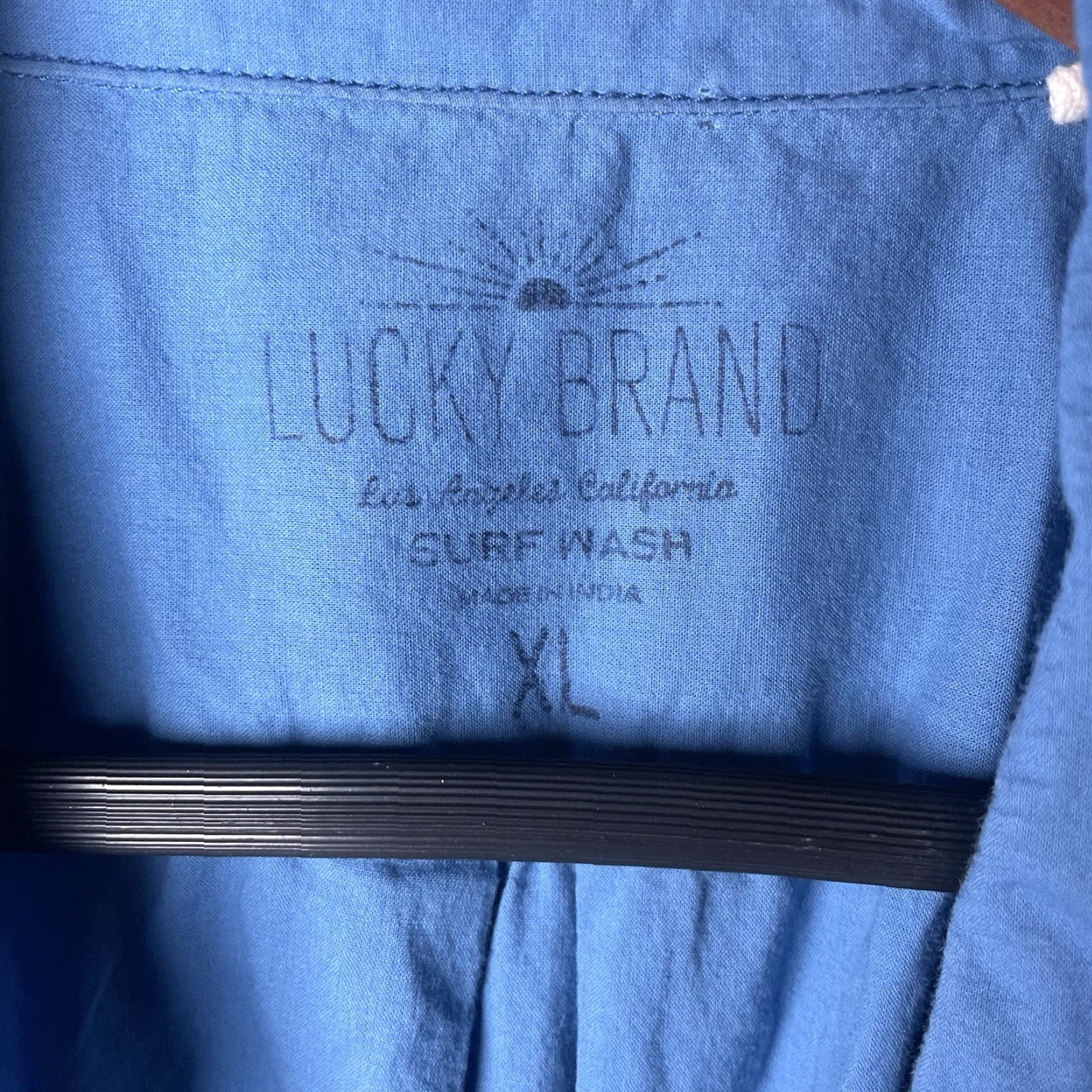 Lucky Brand Lucky Brand Shirt Men XL Blue Surf California Long Sleeve Button-Up Size US XL / EU 56 / 4 - 4 Thumbnail