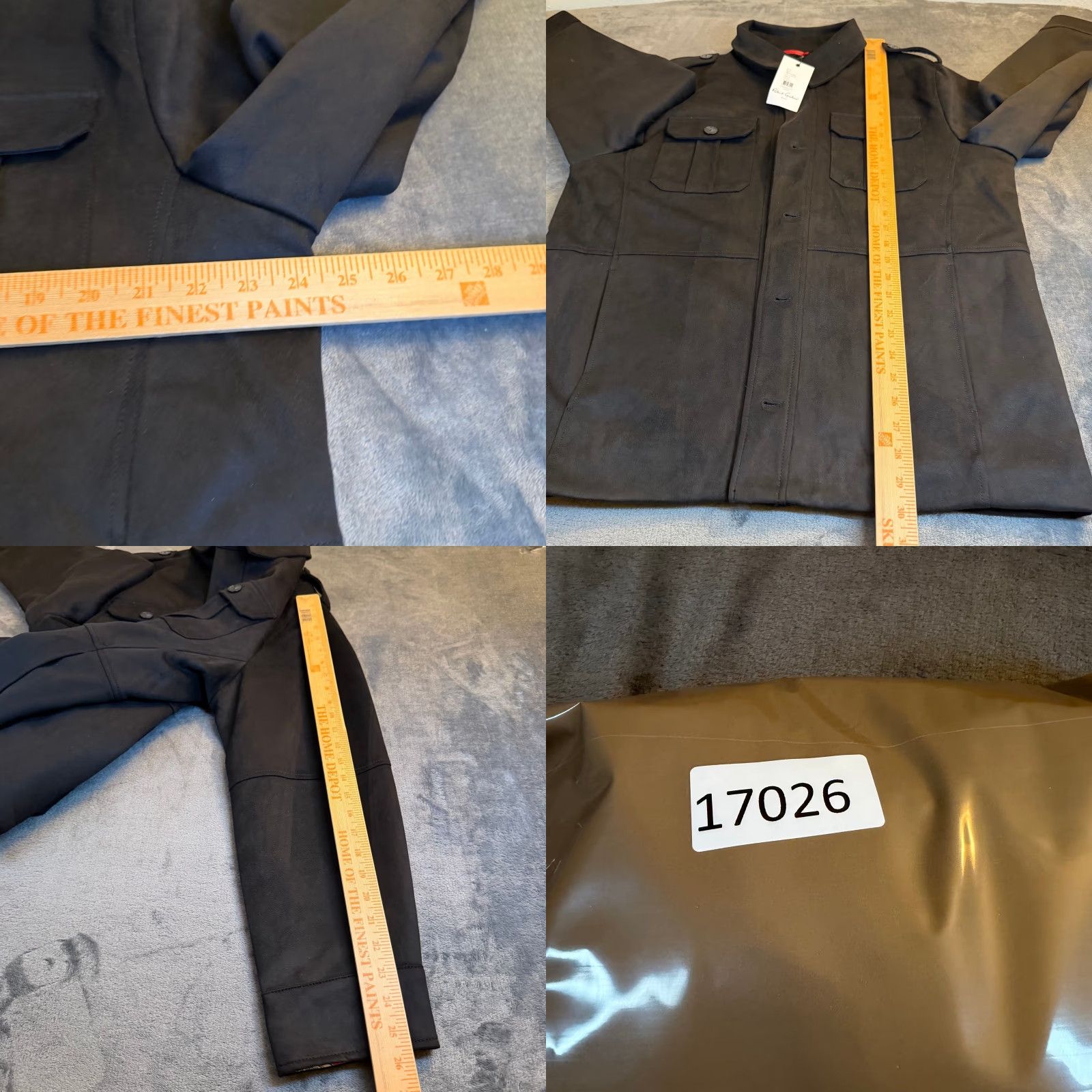 Robert Graham VINTAGE Robert Graham RG-50 Vegan Suede Utility Jacket Black Paisley Lining Mens XL NWT Size US XL / EU 56 / 4 - 8 Thumbnail