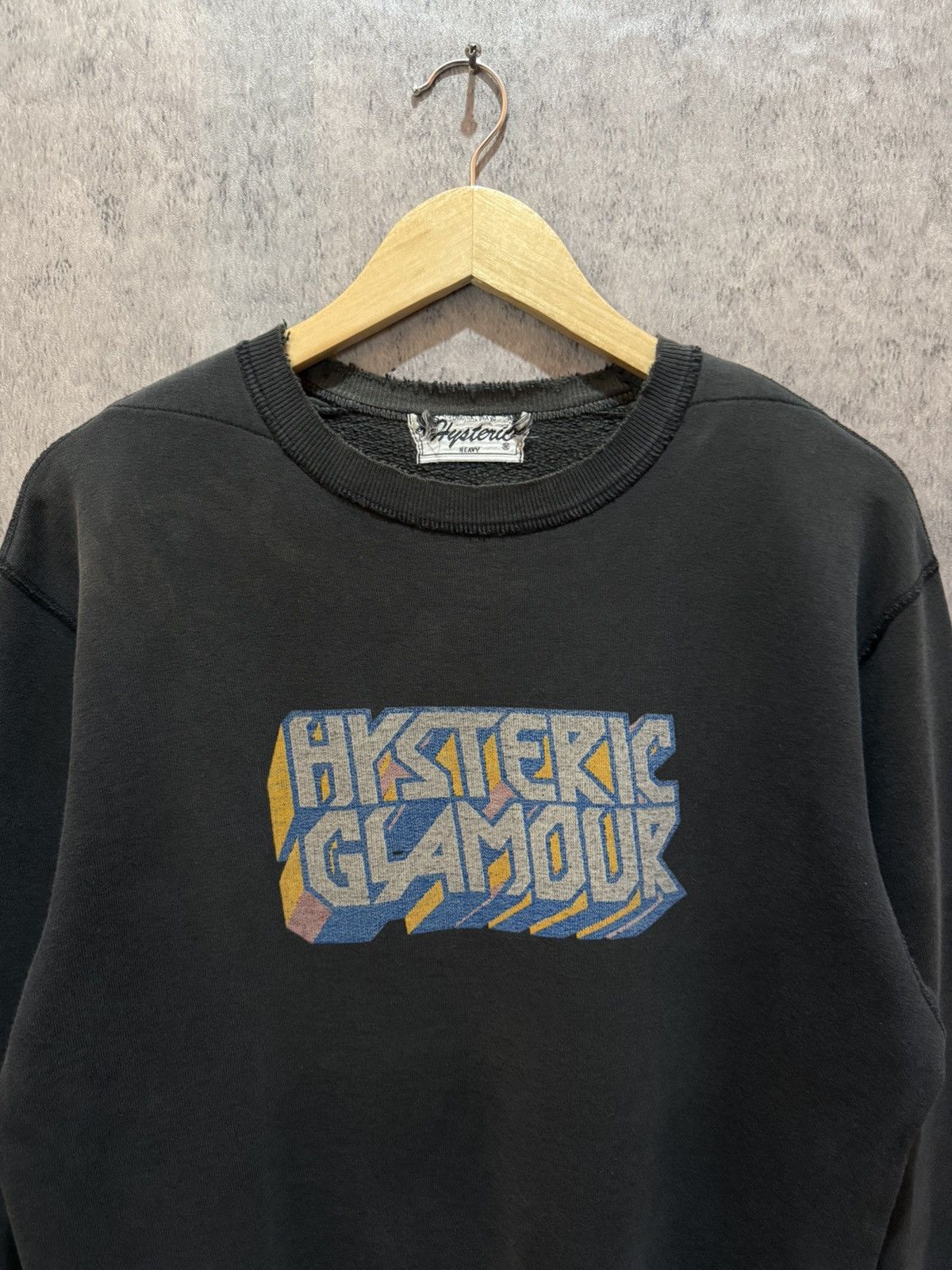 Hysteric Glamour × Japanese Brand 90s Hysteric Glamour Boxy SunFaded Distressed Sweatshirt Size US M / EU 48-50 / 2 - 4 Thumbnail