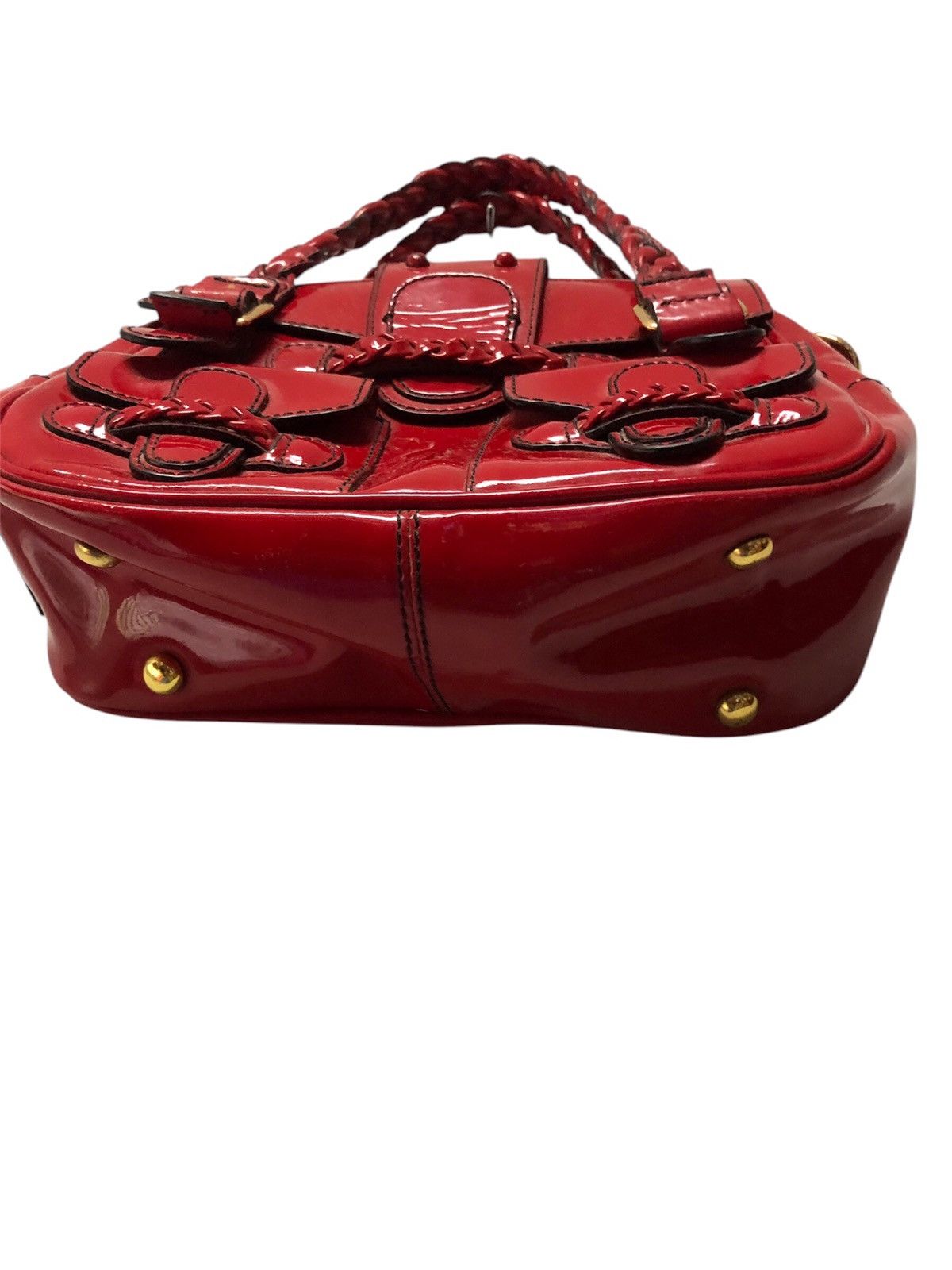 Valentino Valentino Garavani Burgandy Leather Handbag Size ONE SIZE - 14 Thumbnail