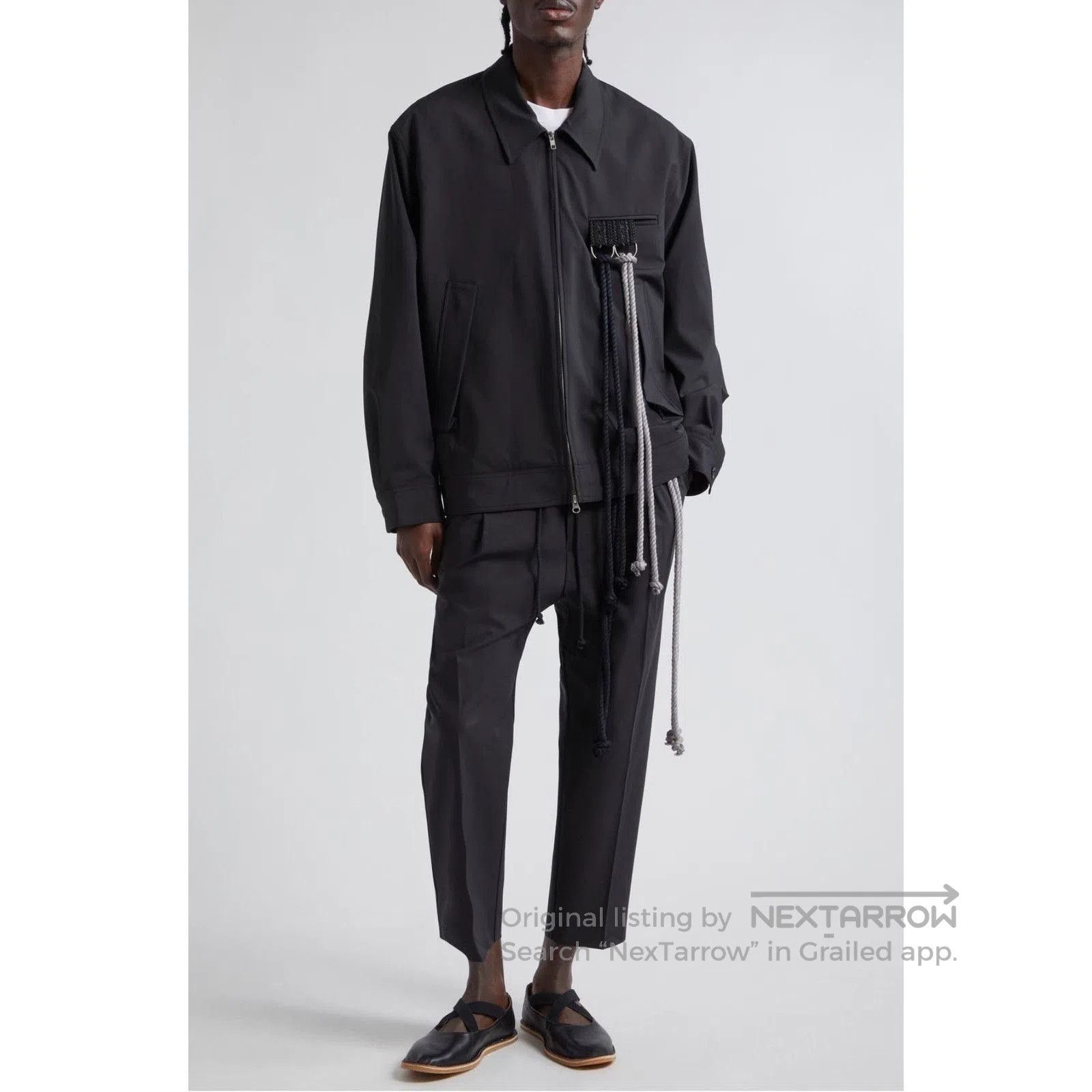 Song For The Mute SFTM 24.1 Black Coach Jacket. Size US M / EU 48-50 / 2 - 8 Thumbnail