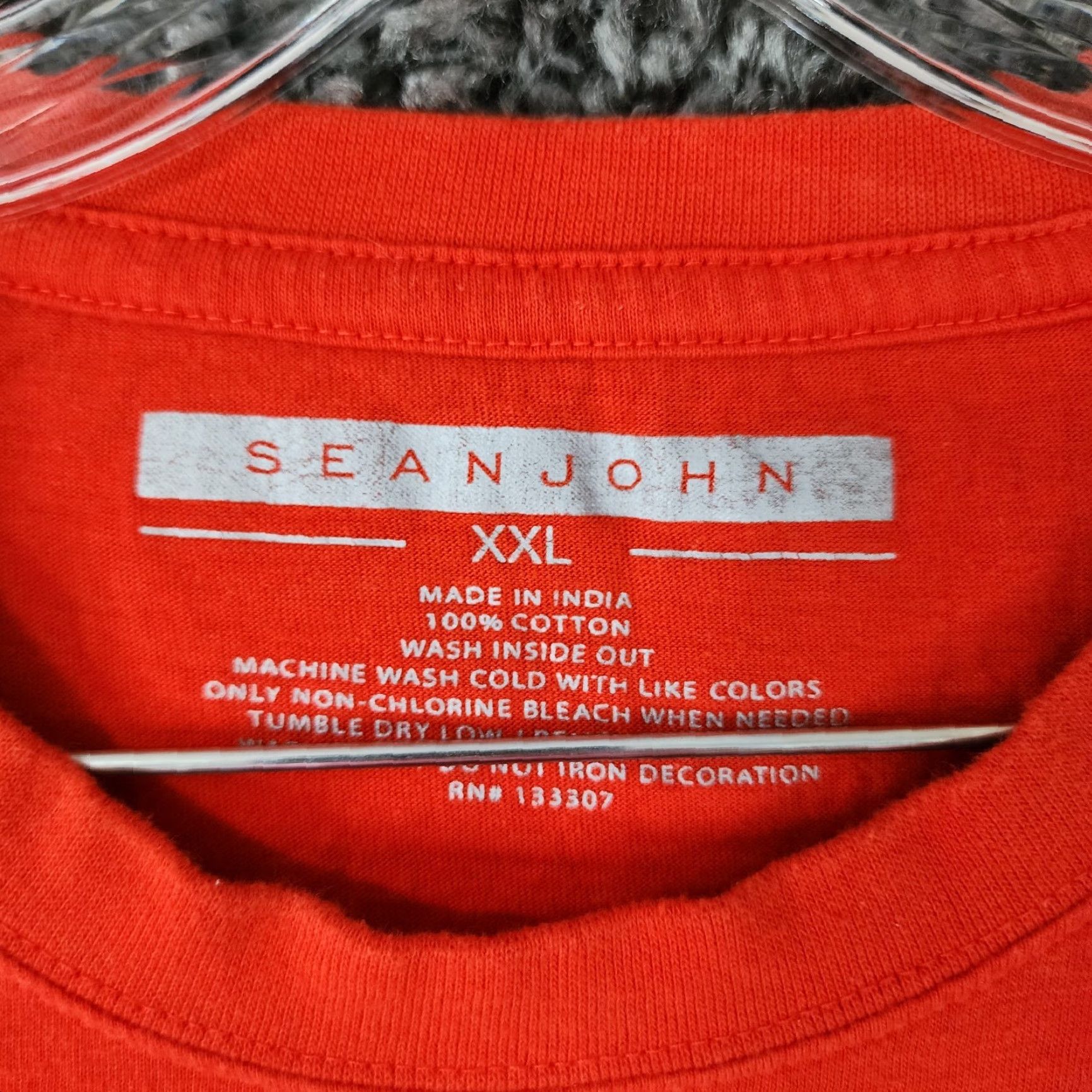 Sean John Sean John Shirt Mens 2XL Red Short Sleeve 100% Cotton Graphic Tee Size US 39 - 4 Thumbnail