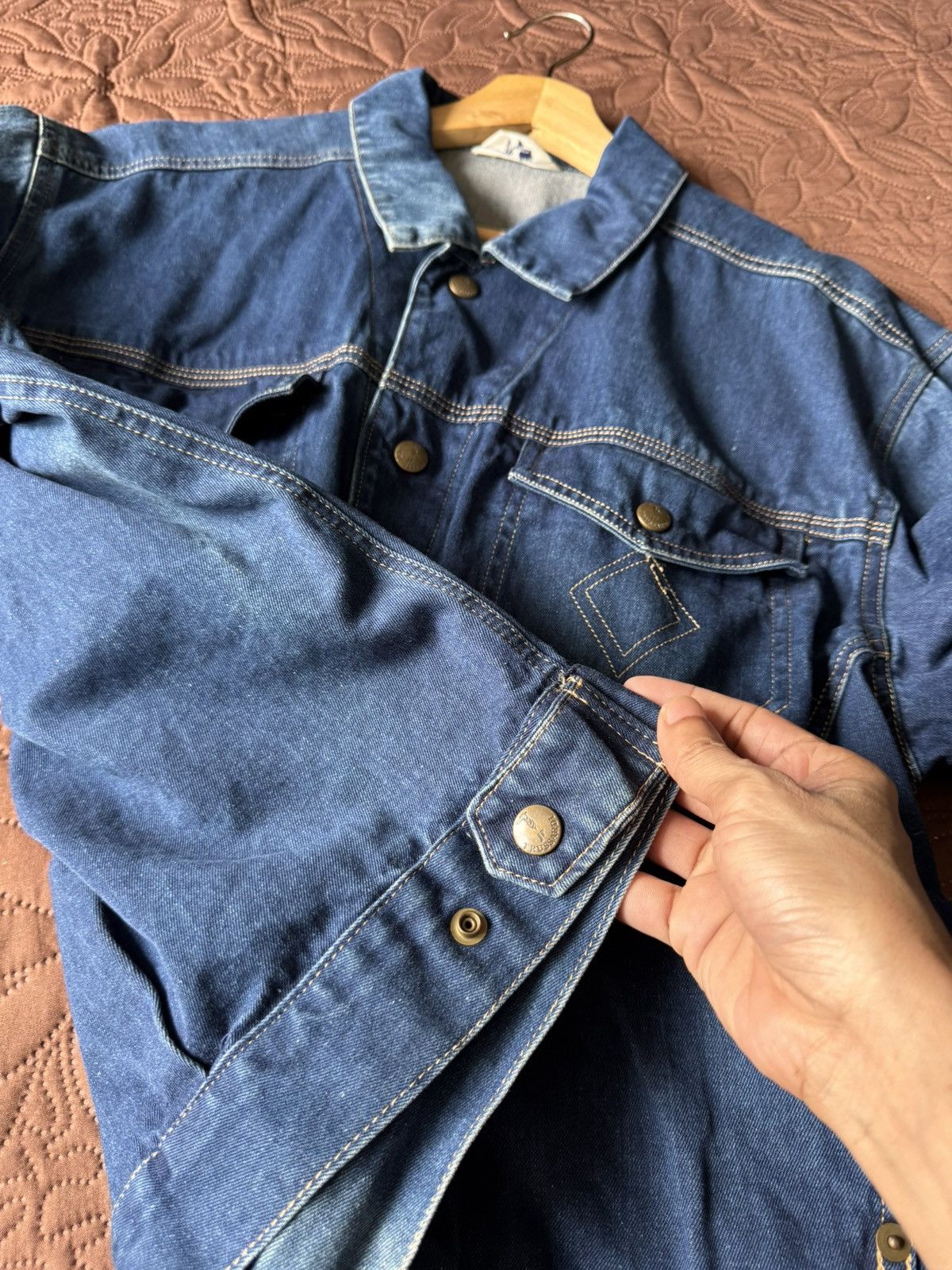 Trussardi Vintage trusardi denim jacket Dual Pointed Flap Pockets Size US M / EU 48-50 / 2 - 12 Thumbnail