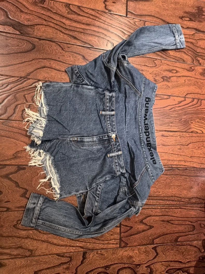 Alexander Wang Alexander Wang Denim Shorts with Fringe- Size 27" / US 4 / IT 40 - 1 Thumbnail