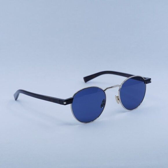 Saint Laurent Paris Saint Laurent SL707 004 Sunglasses Gold/Havana Round Frame Size ONE SIZE - 4 Thumbnail