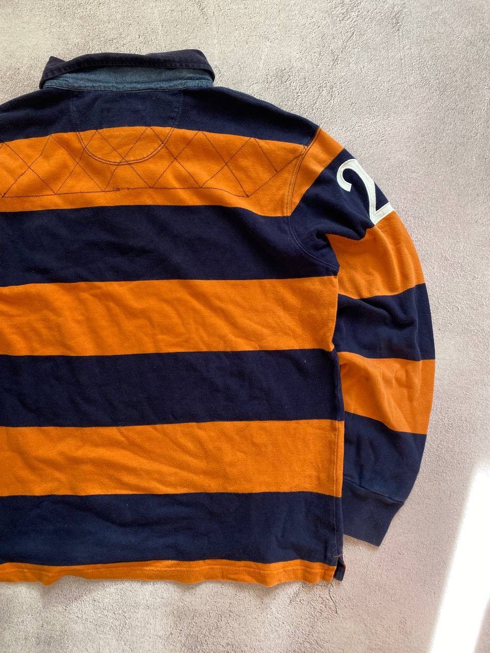 Polo Ralph Lauren × Vintage Polo Ralph Lauren style distressed rugby polo sweatshirt Size US XL / EU 56 / 4 - 7 Thumbnail