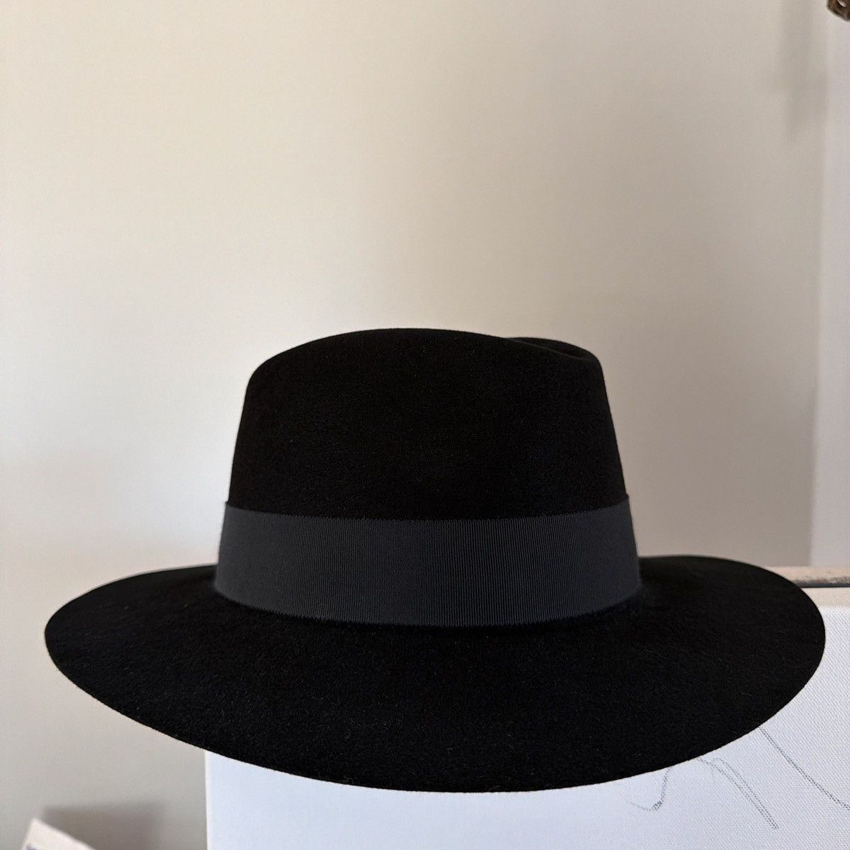 Celine CELINE Paris black fur felt fedora hat Eur 58 (Us 7 1/4) New Size ONE SIZE - 2 Thumbnail